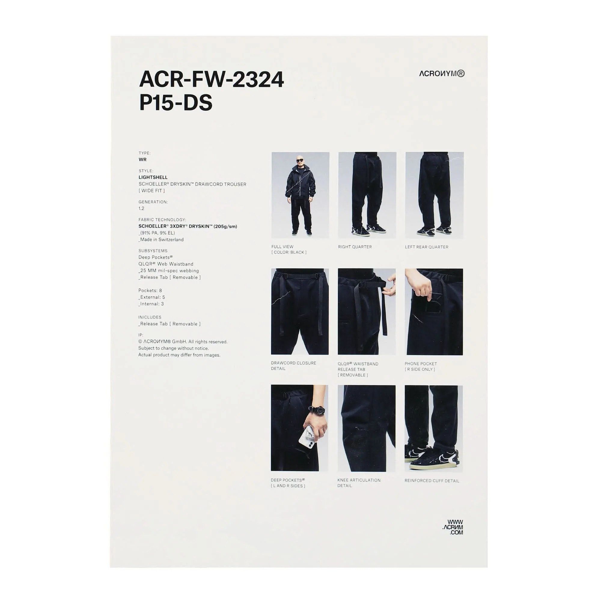 Schoeller Dryskin Drawcord Trouser - Image 5
