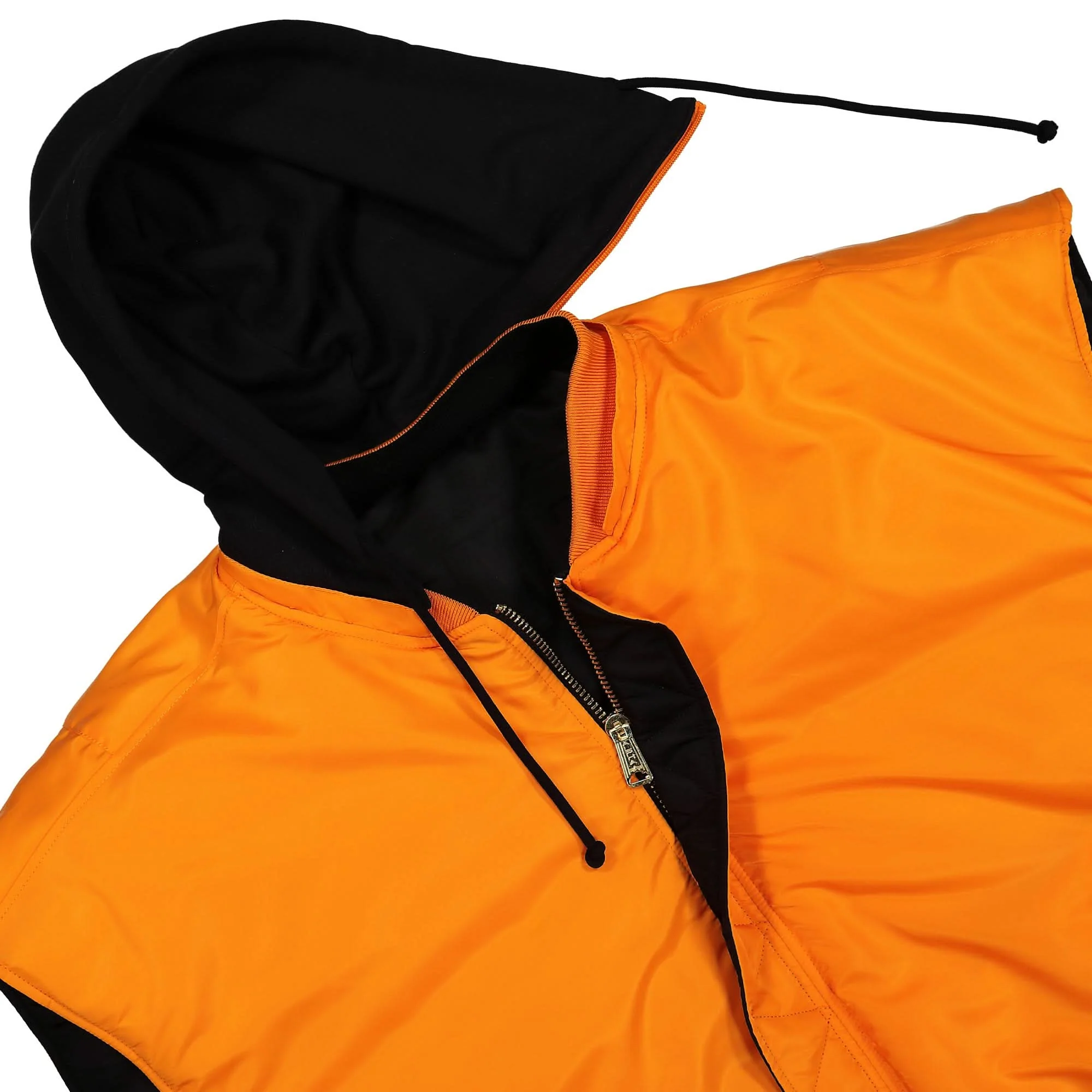Logo Bomber Reversible Vest with a Hood - Image 10