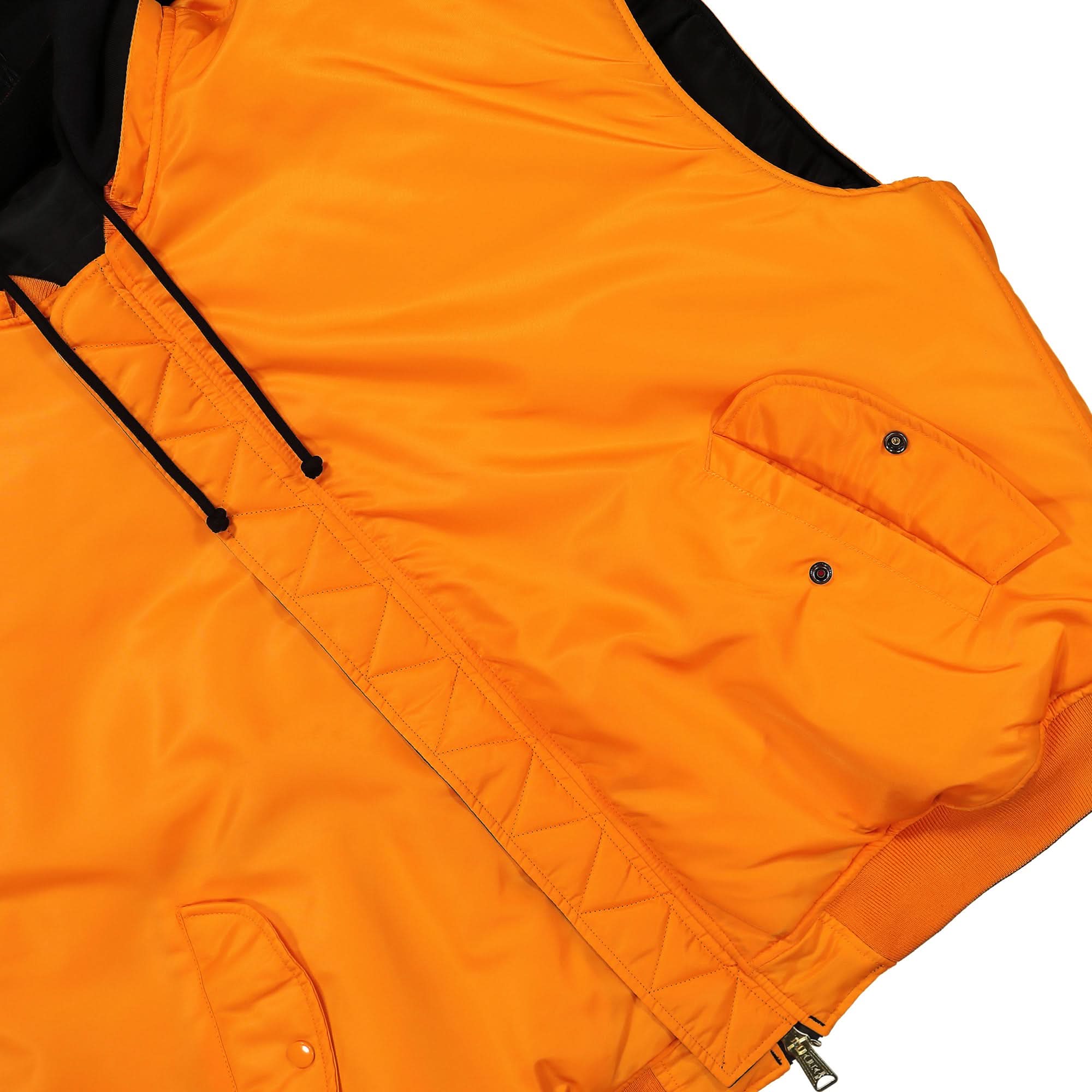 Logo Bomber Reversible Vest with a Hood - Image 11