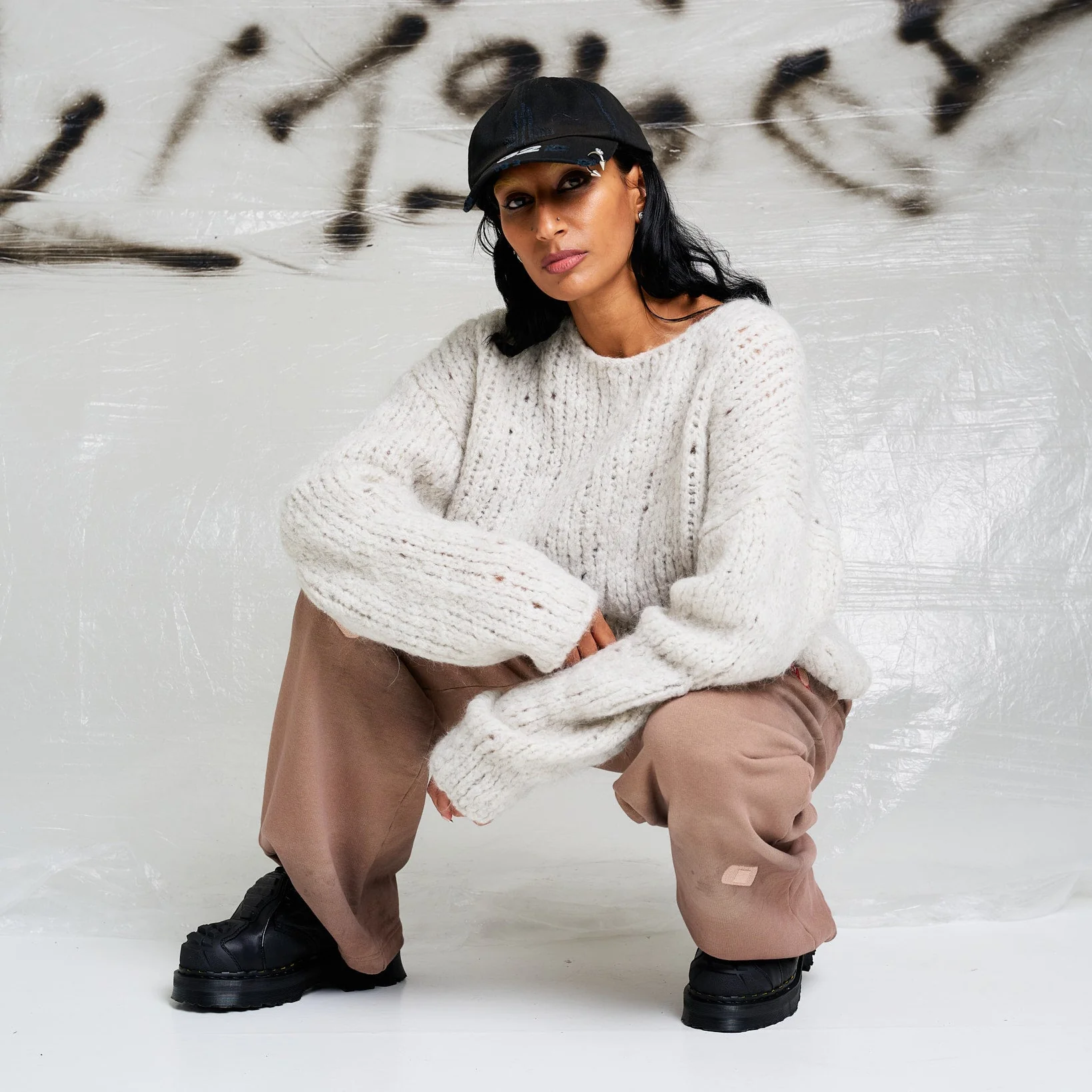 Cropped Mohair Crewneck - Image 2
