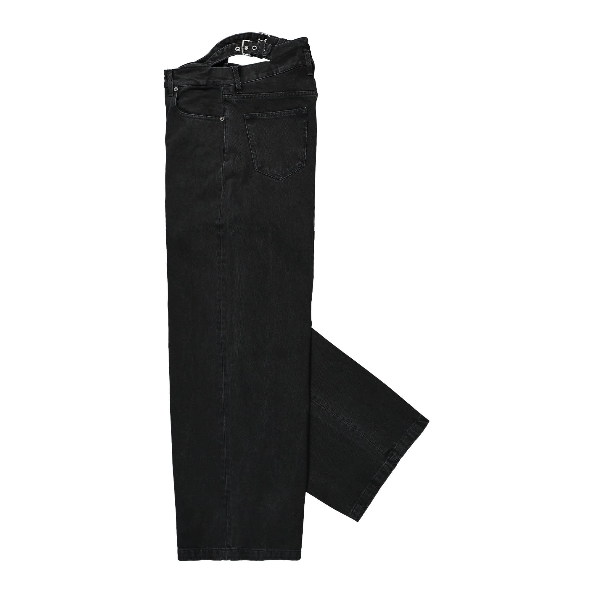 Denim Waist Belts Baggy Pants - Image 3