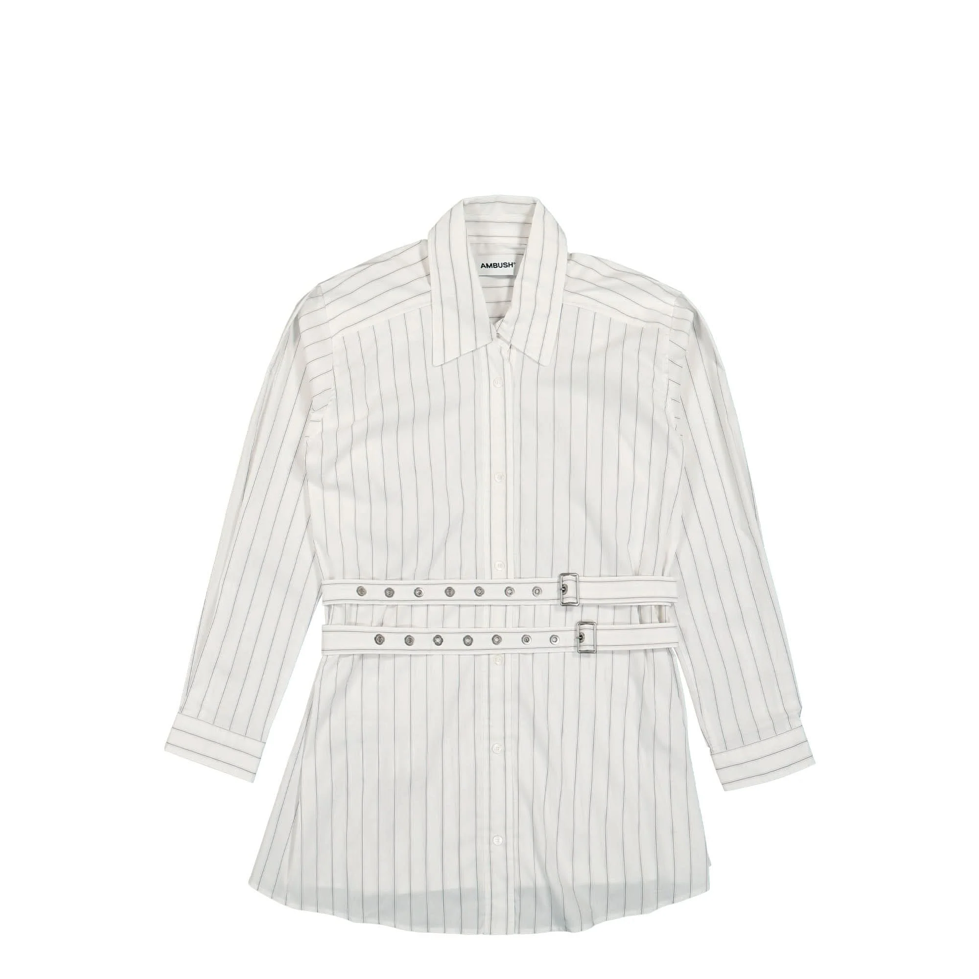 Stripes Crossed Shirt Dress