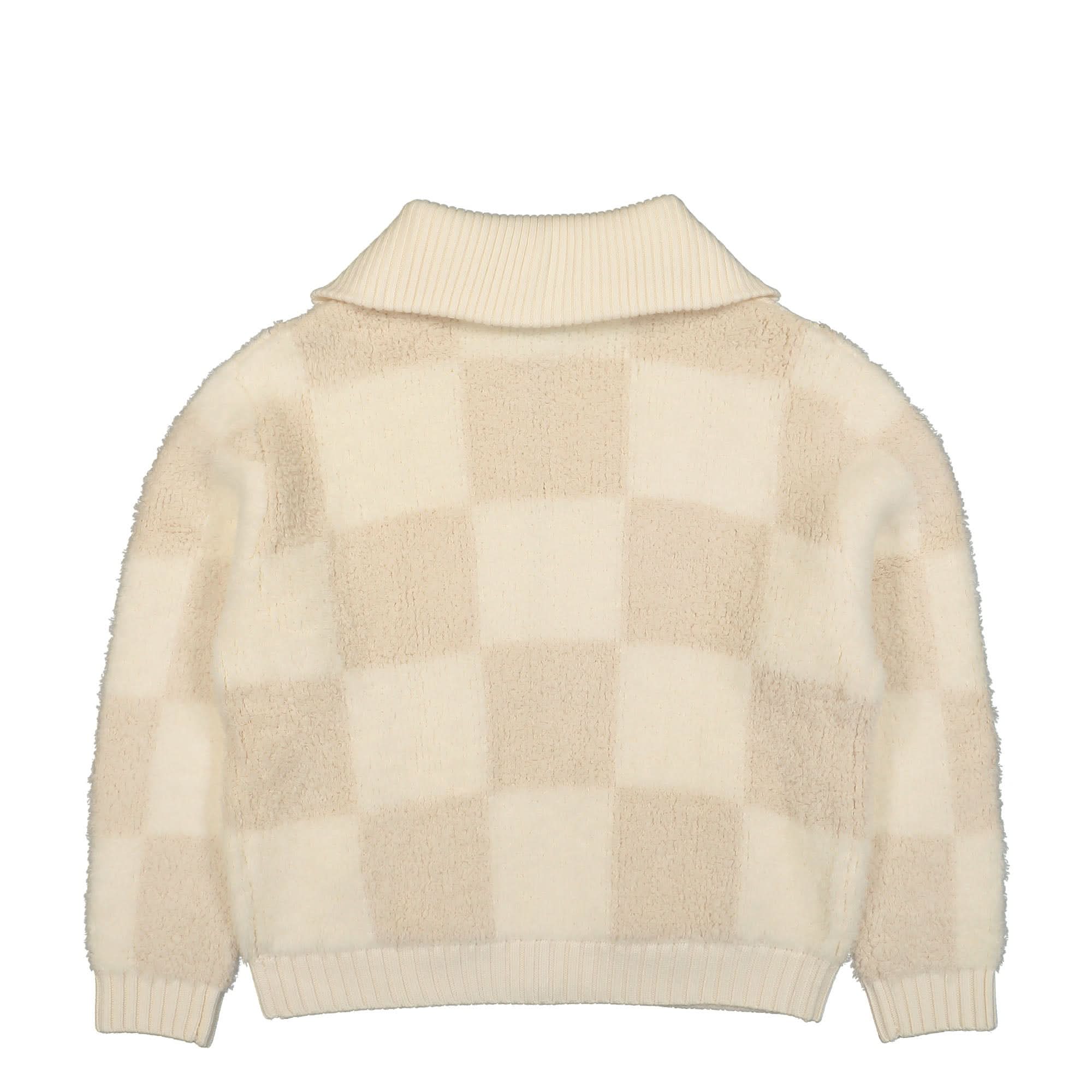 Checked Boucle Cardigan - Image 3