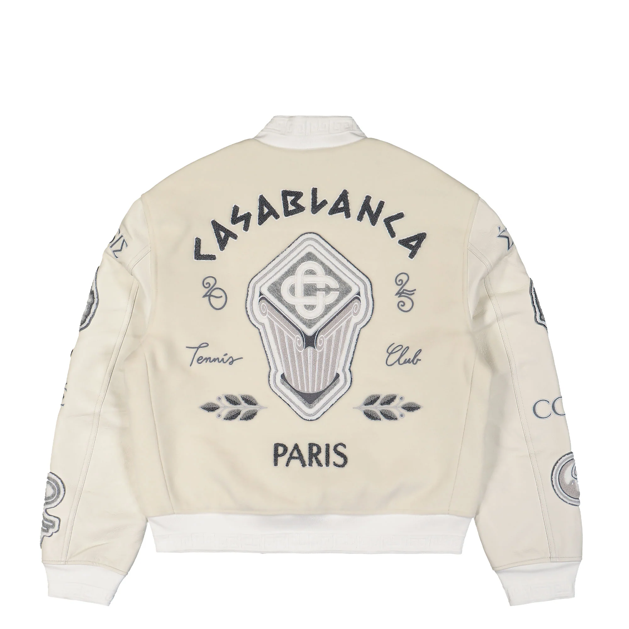 Chenille Patchwork Bomber Jacket - Image 2