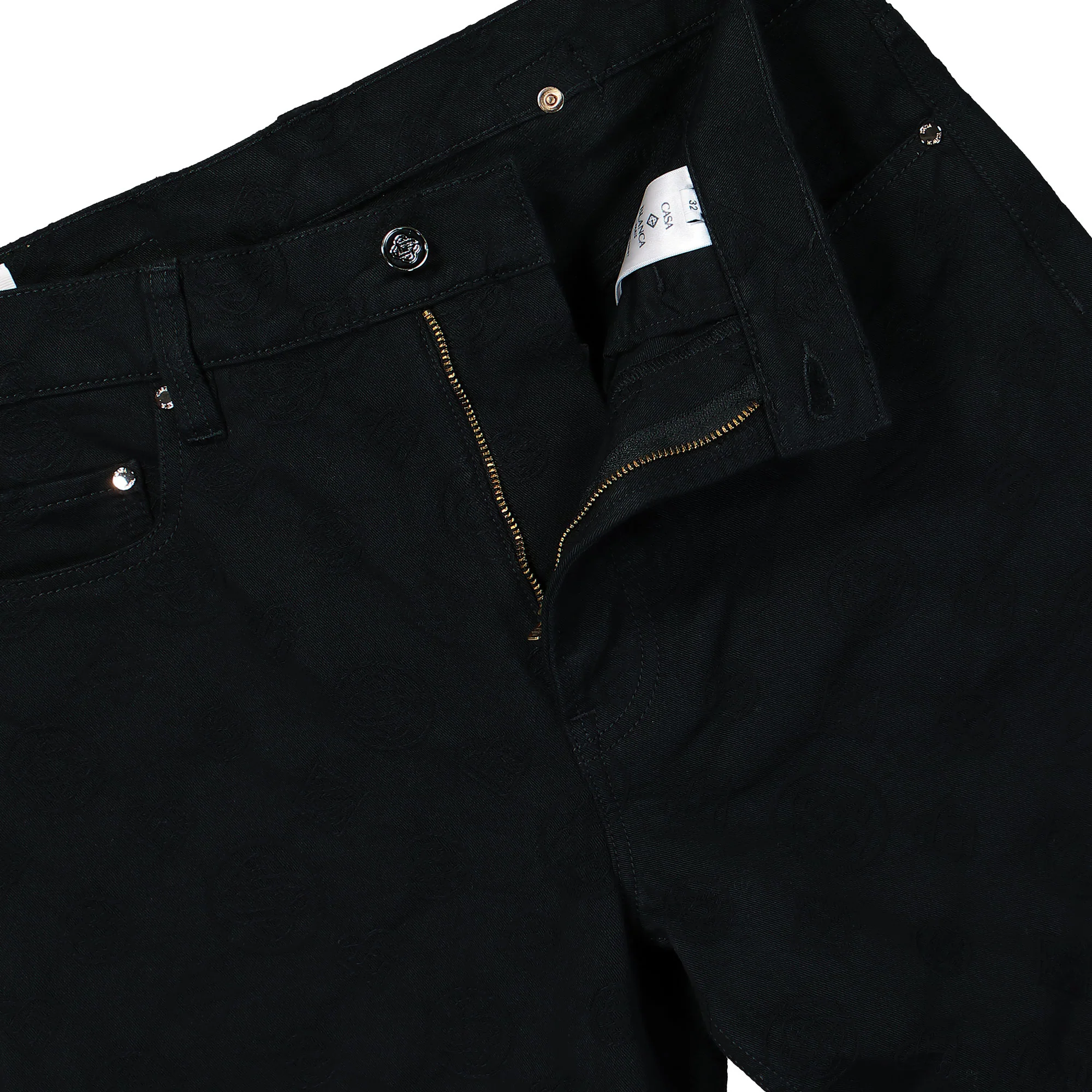 Denim Monogram Straight Leg Jeans - Image 4