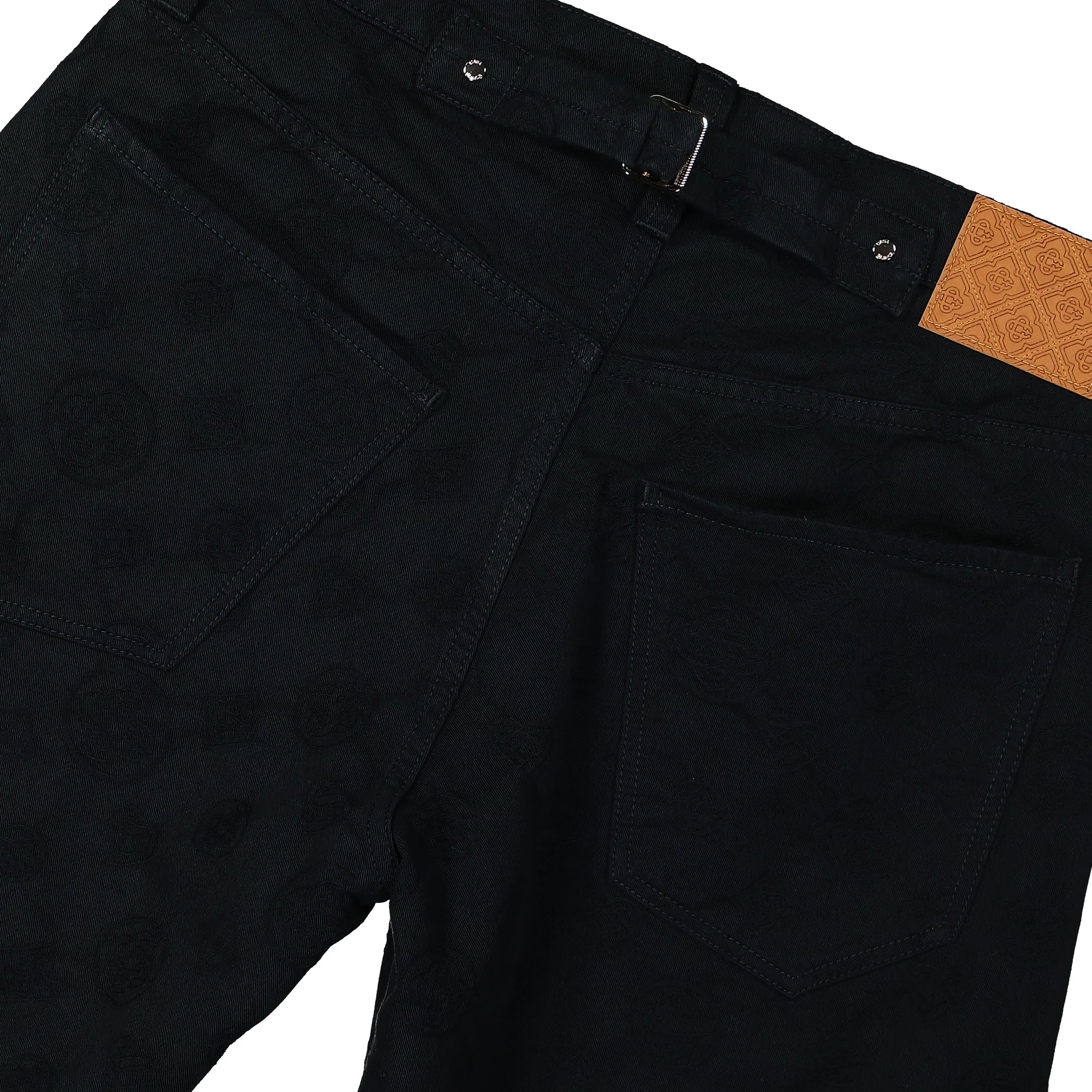 Denim Monogram Straight Leg Jeans - Image 5