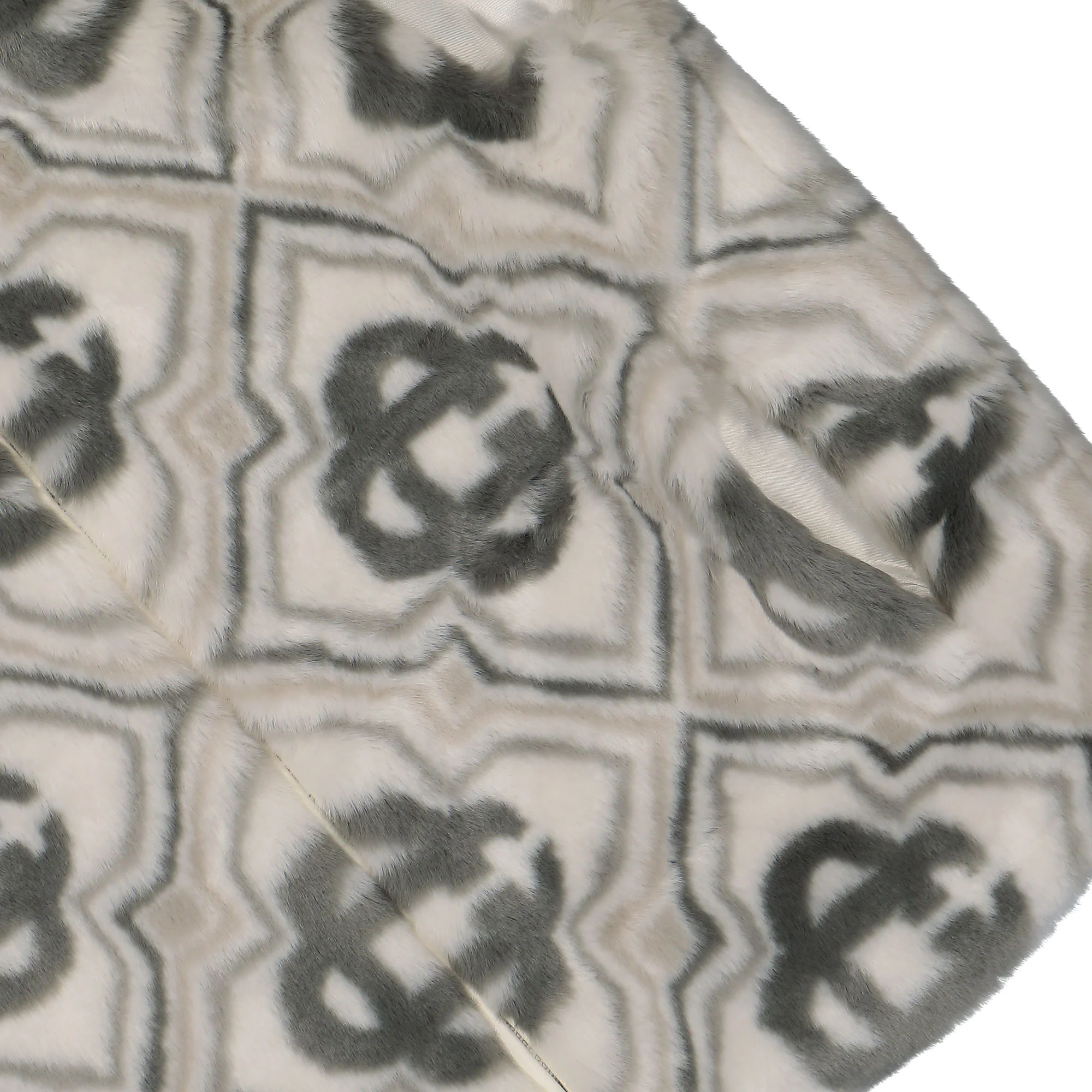 Faux Fur Monogram Gilet - Image 4
