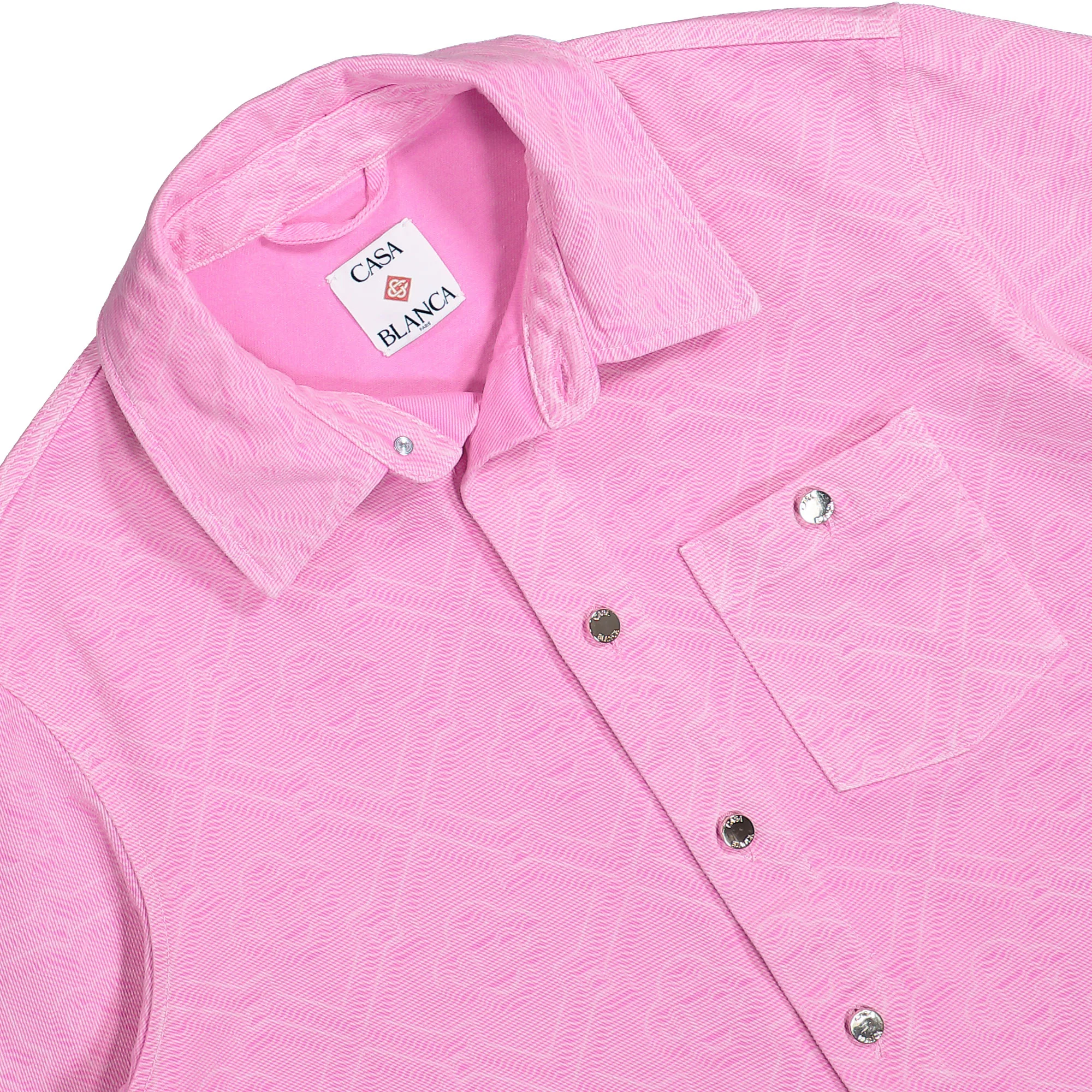 Laser Monogram Oversized Denim Shirt - Image 3