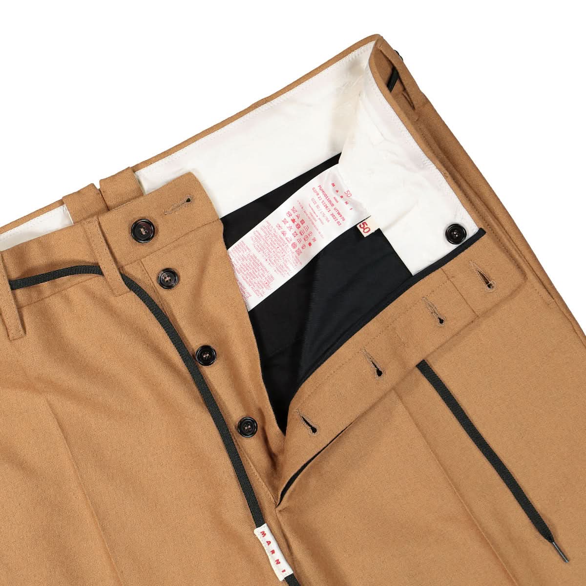 Compact Wool Flannel Trousers - Image 4