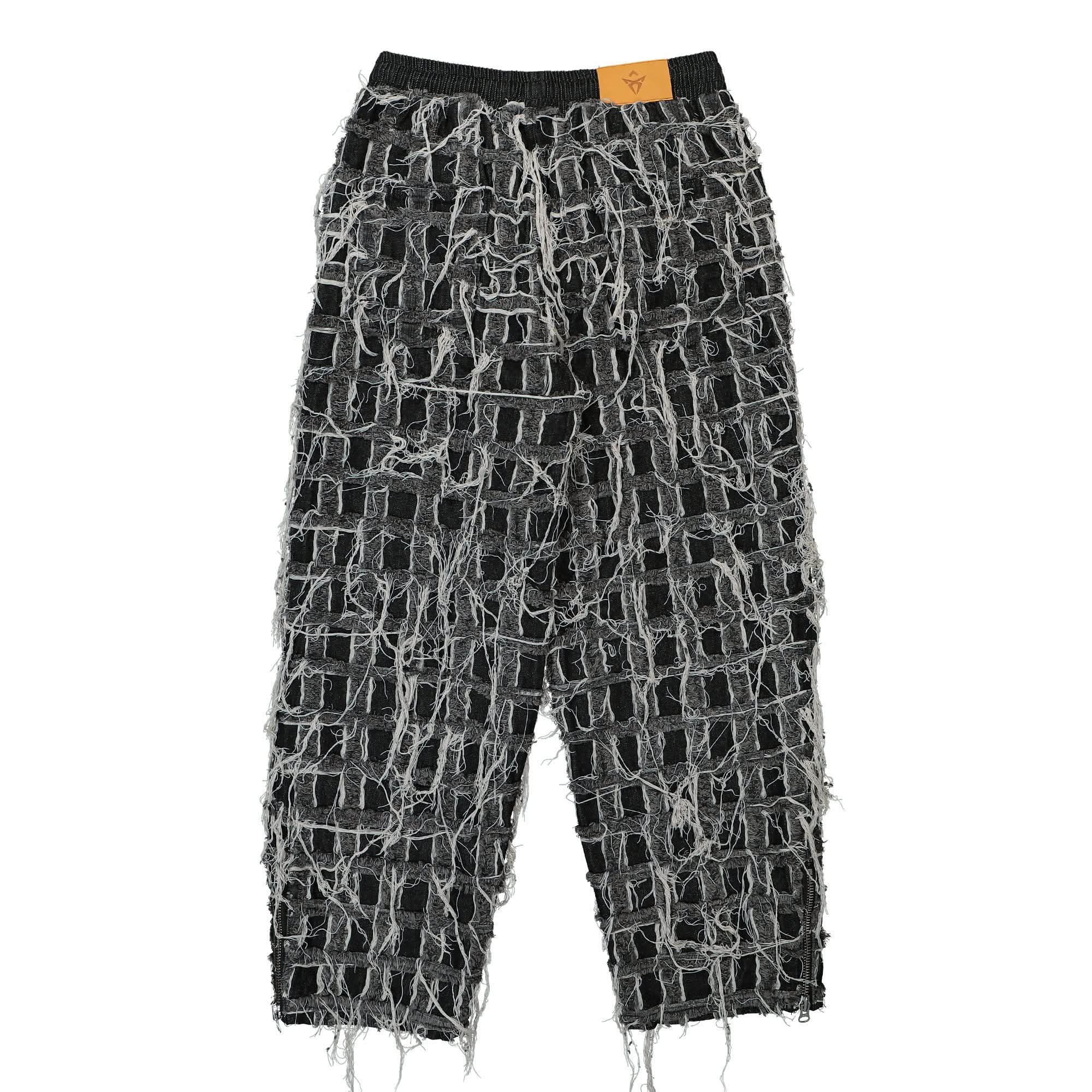 Denim Patchwork Track Pants - Image 2