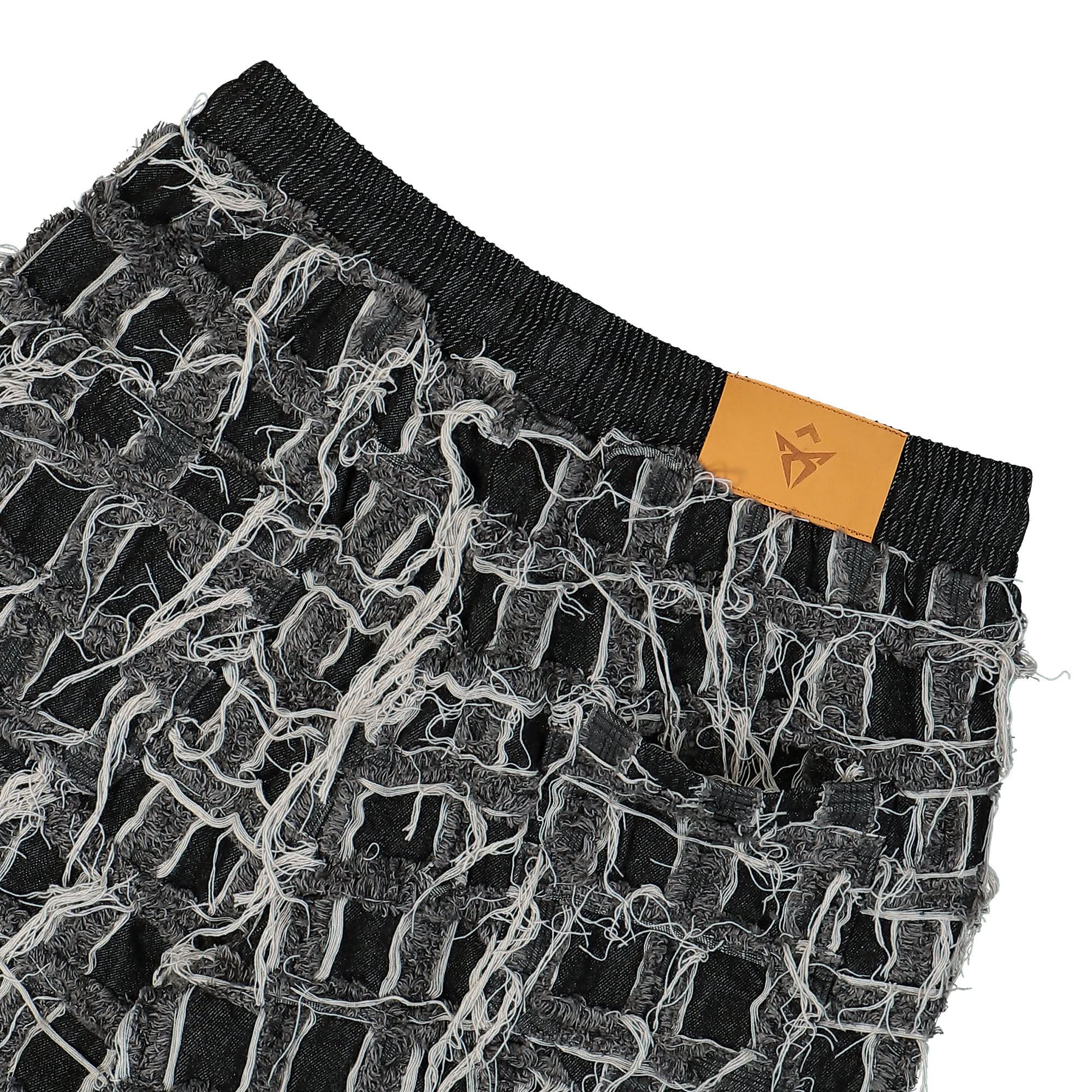 Denim Patchwork Track Pants - Image 5