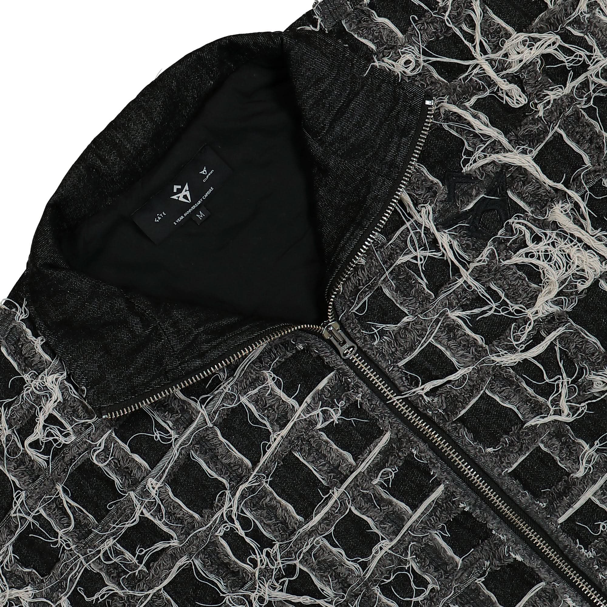 Denim Patchwork Track Top - Image 3