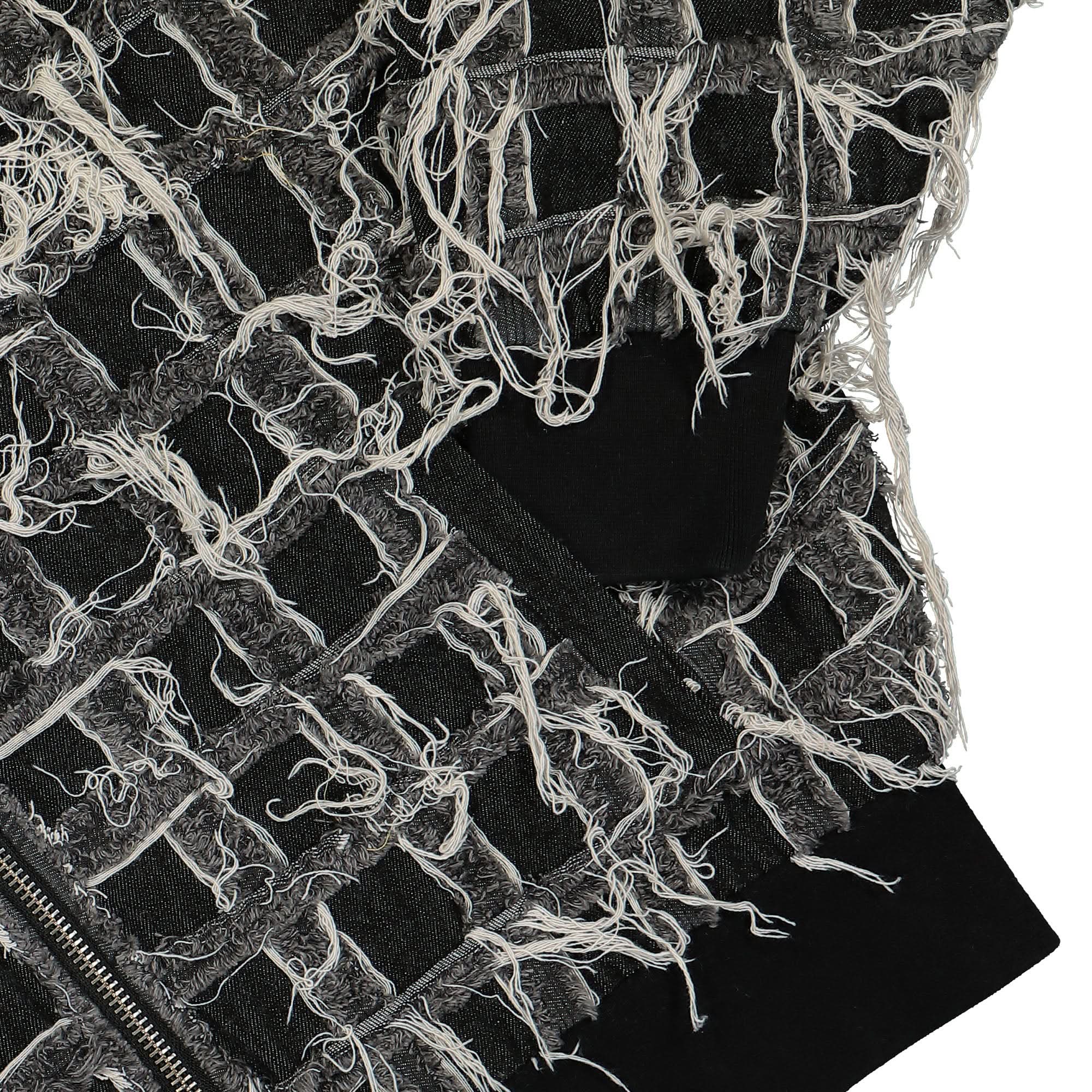 Denim Patchwork Track Top - Image 4
