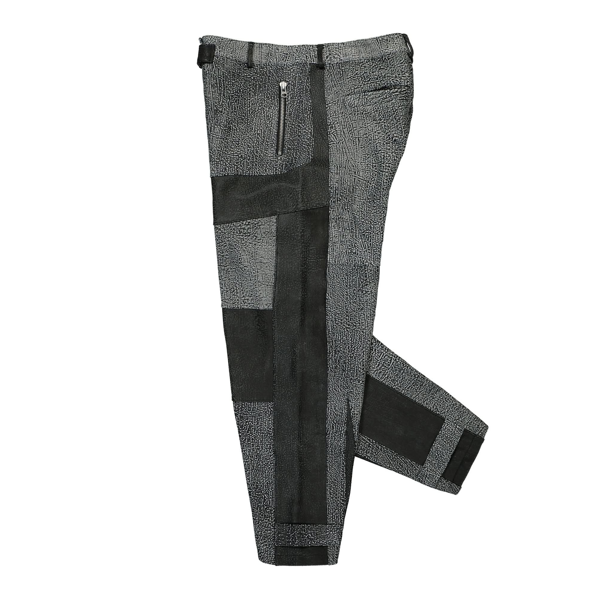 Panelled Wide Leather Pants - Image 3