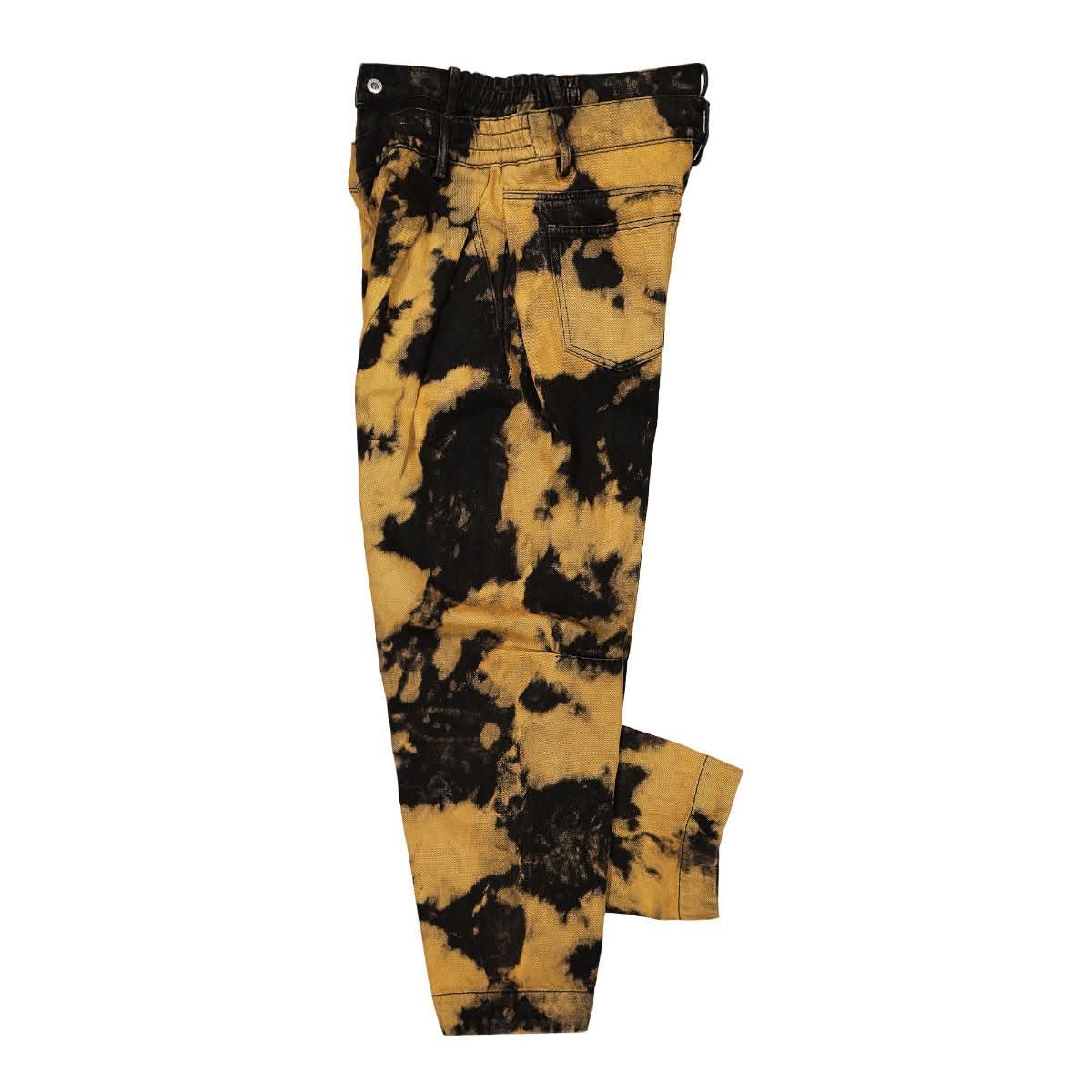 Denim Tie-Dye Double Waistband Jeans - Image 3