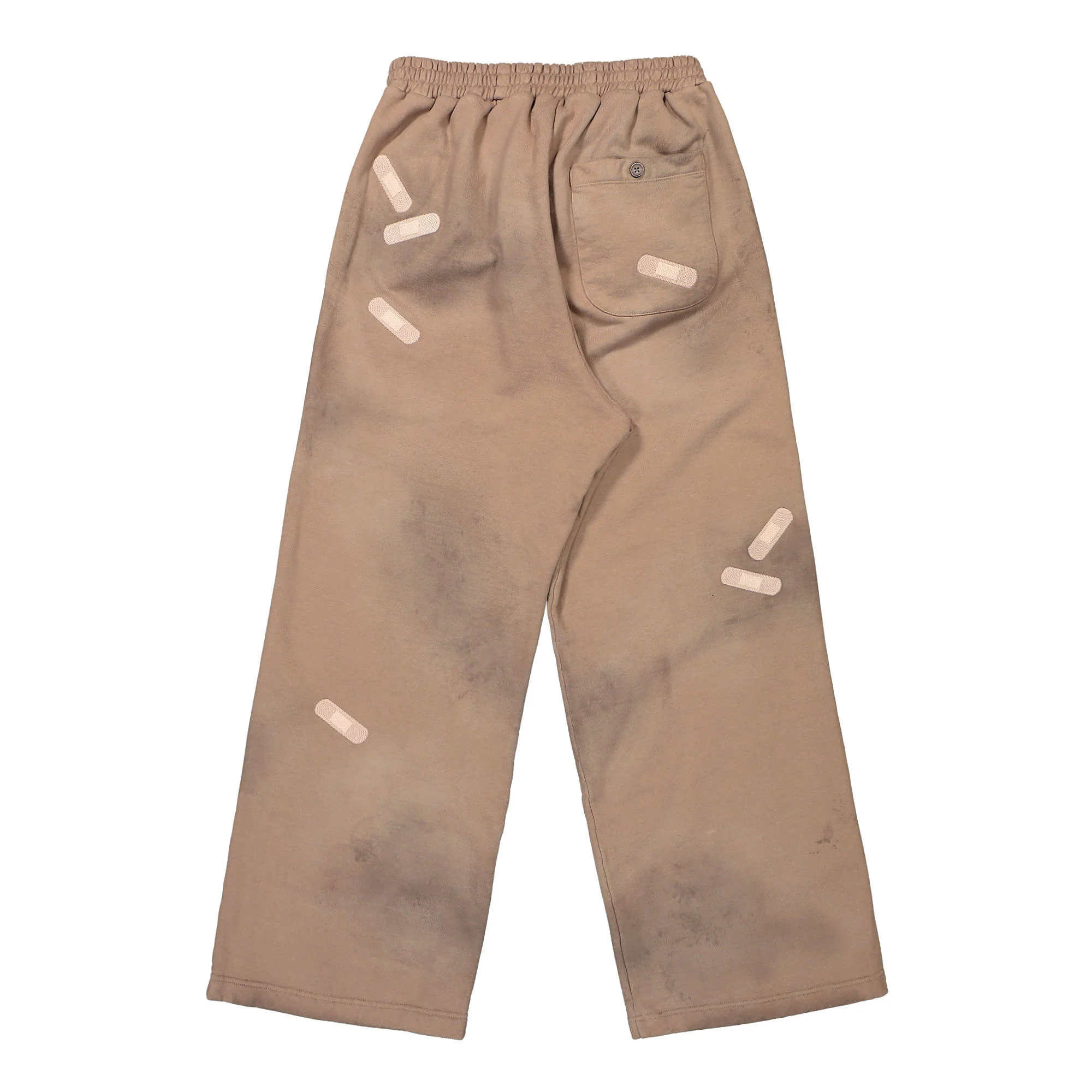 Bandage Embroidery Sweat Pants - Image 3