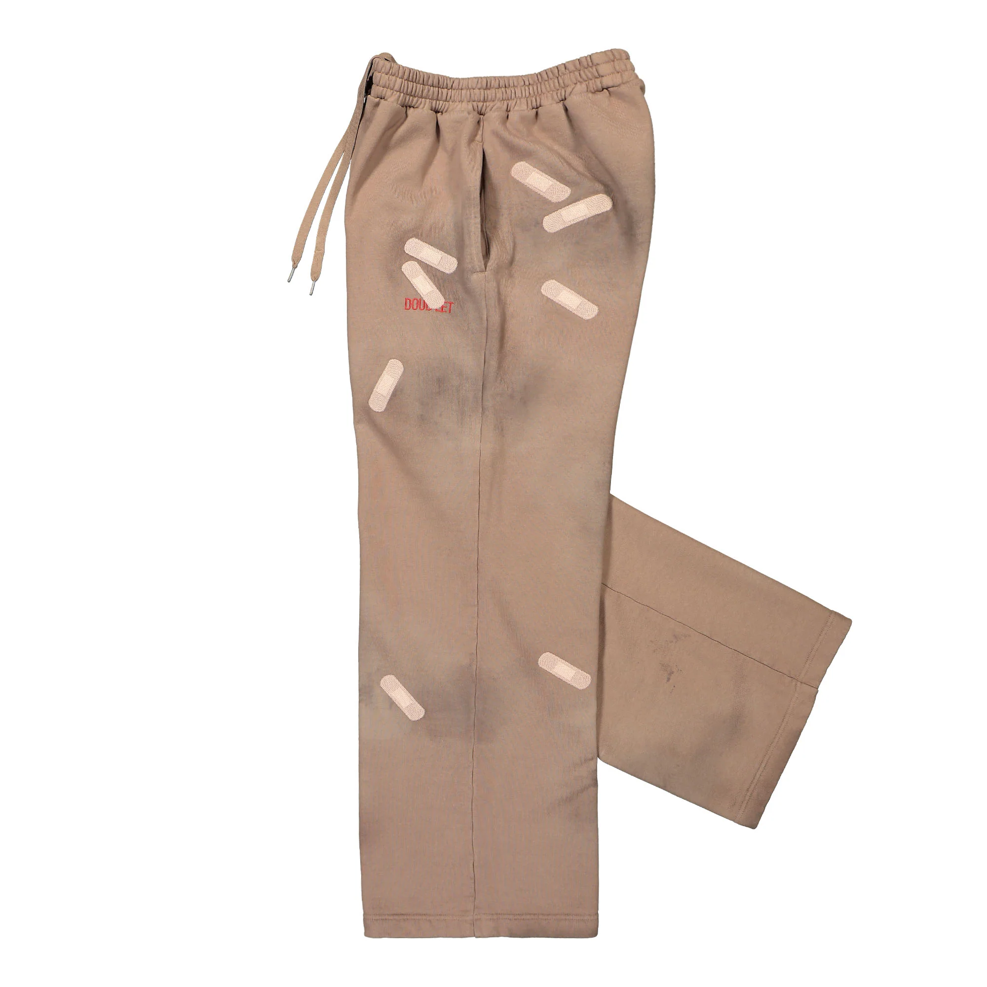 Bandage Embroidery Sweat Pants - Image 4