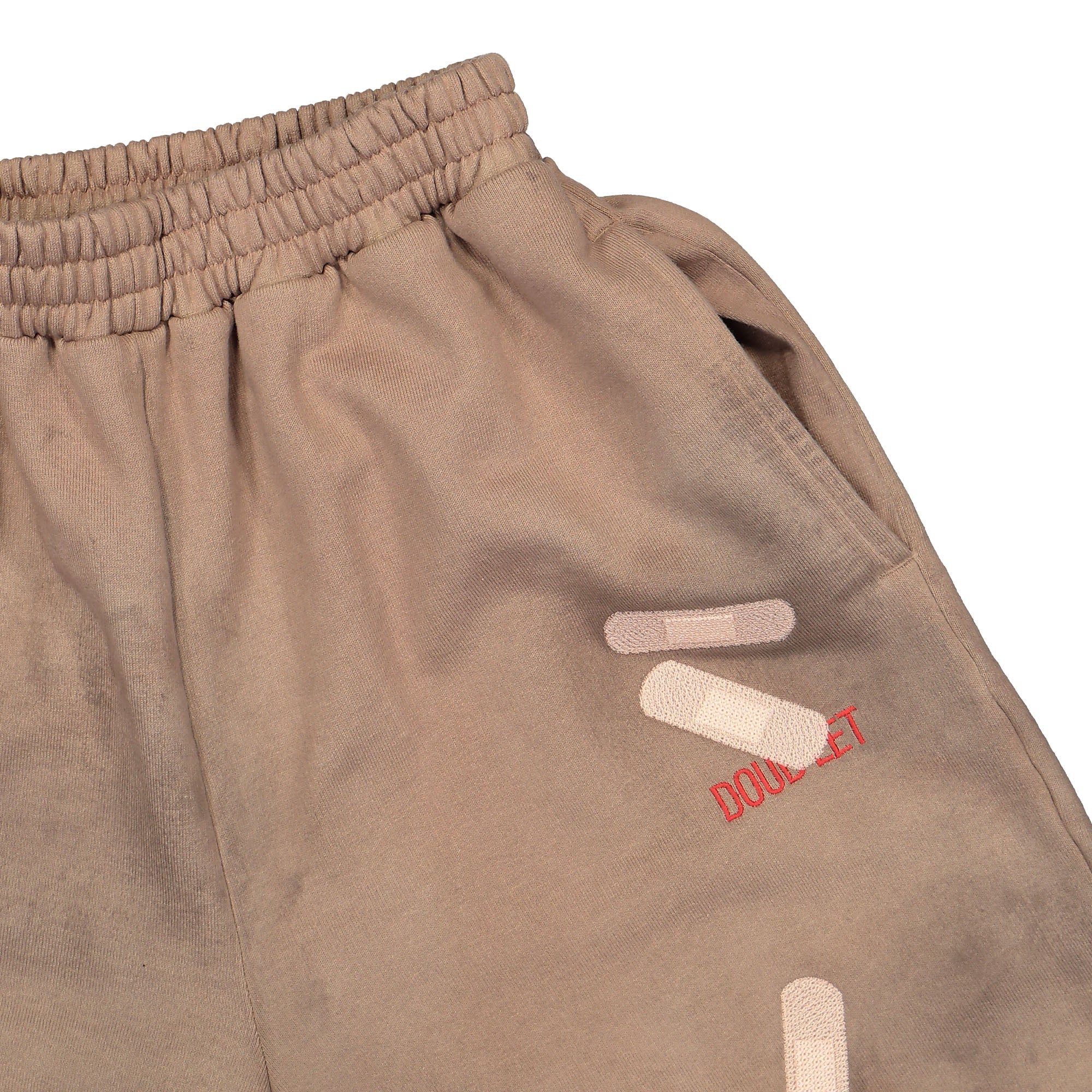 Bandage Embroidery Sweat Pants - Image 5