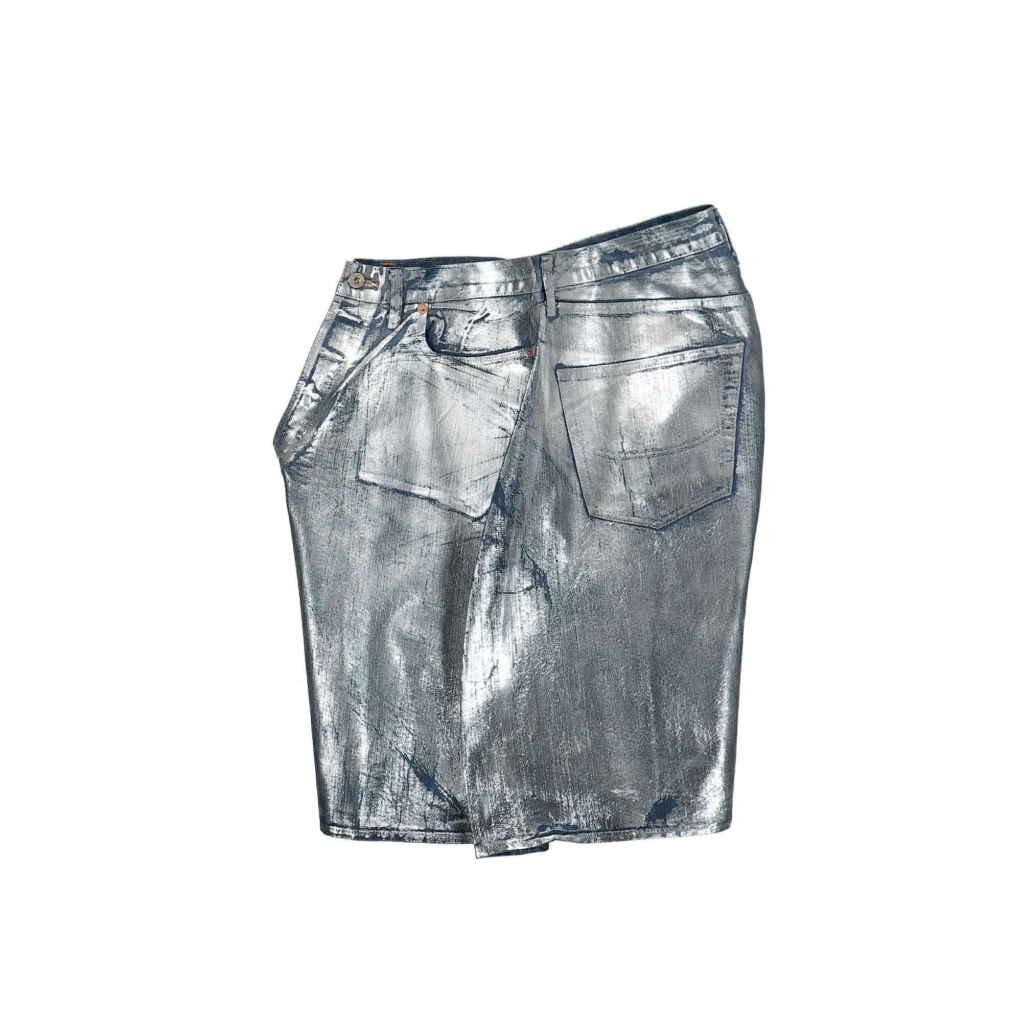 Foil Denim Short Pants - Image 3