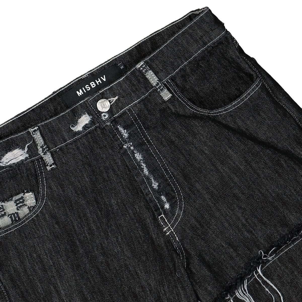 Flared Patchwork Denim Trousers - Image 5