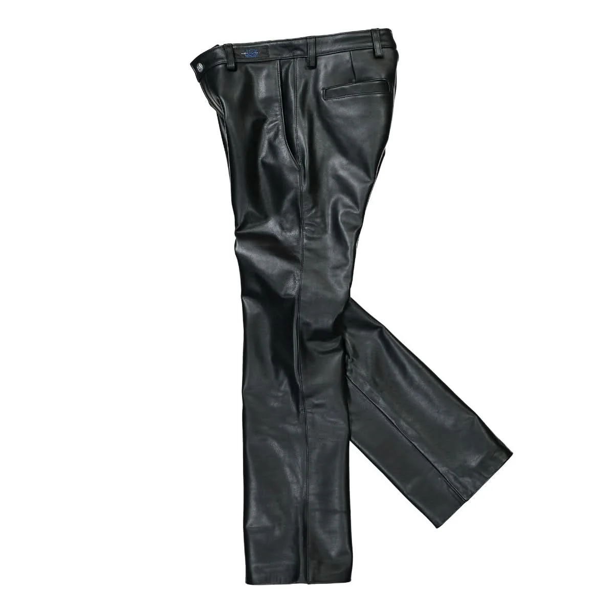 Genuine Leather Flared Trousers - Image 3