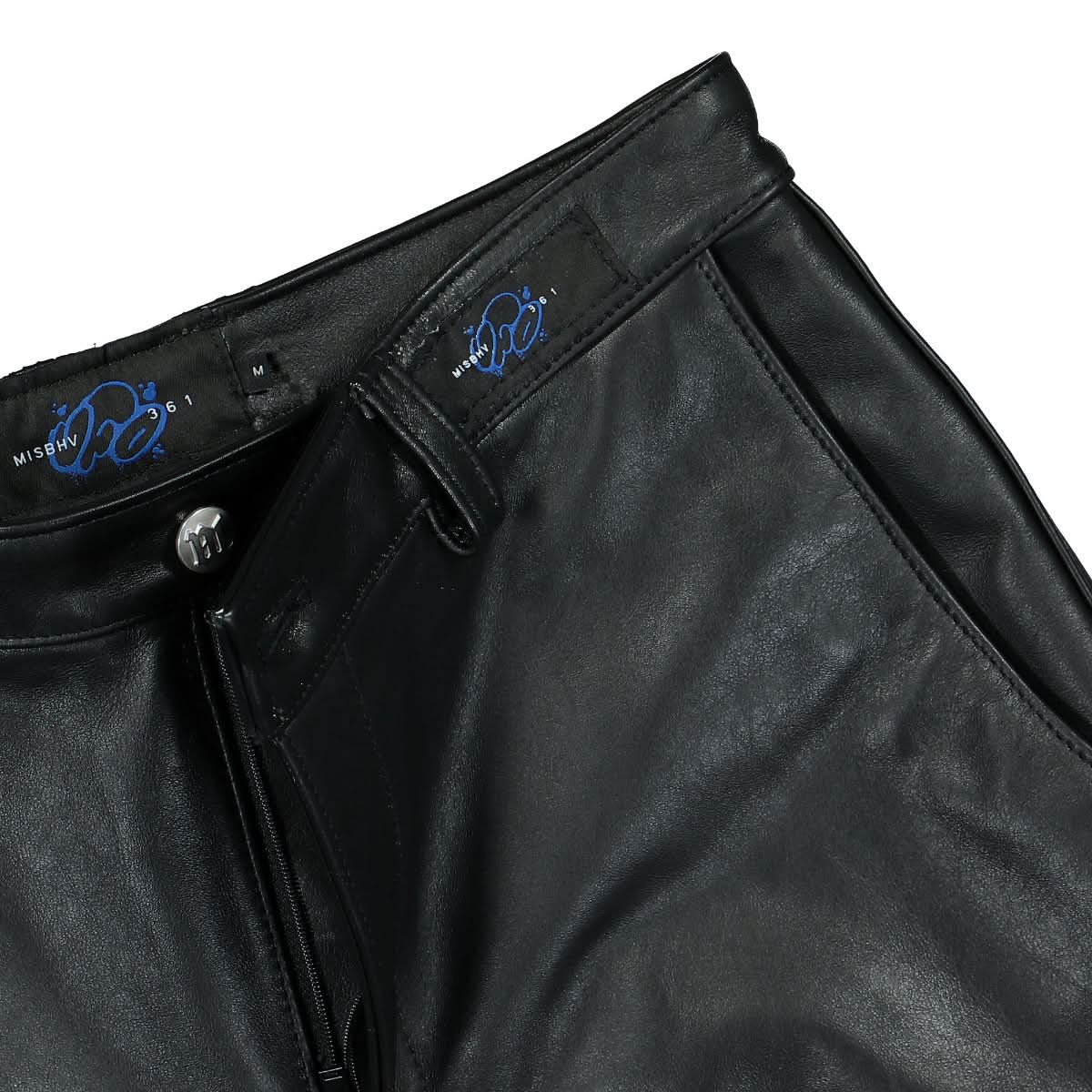 Genuine Leather Flared Trousers - Image 4