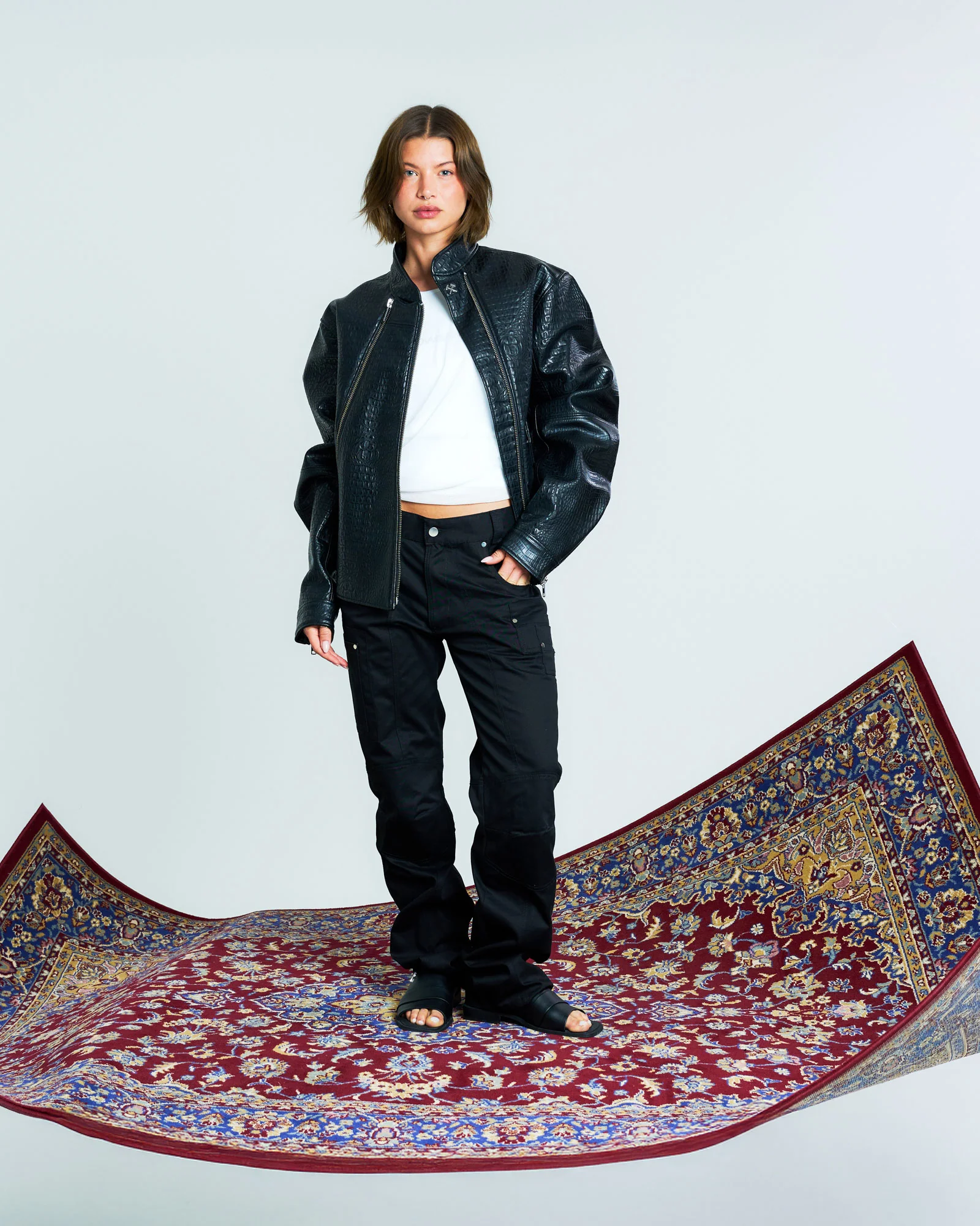 Biker Jacket With Double Zips - Image 2
