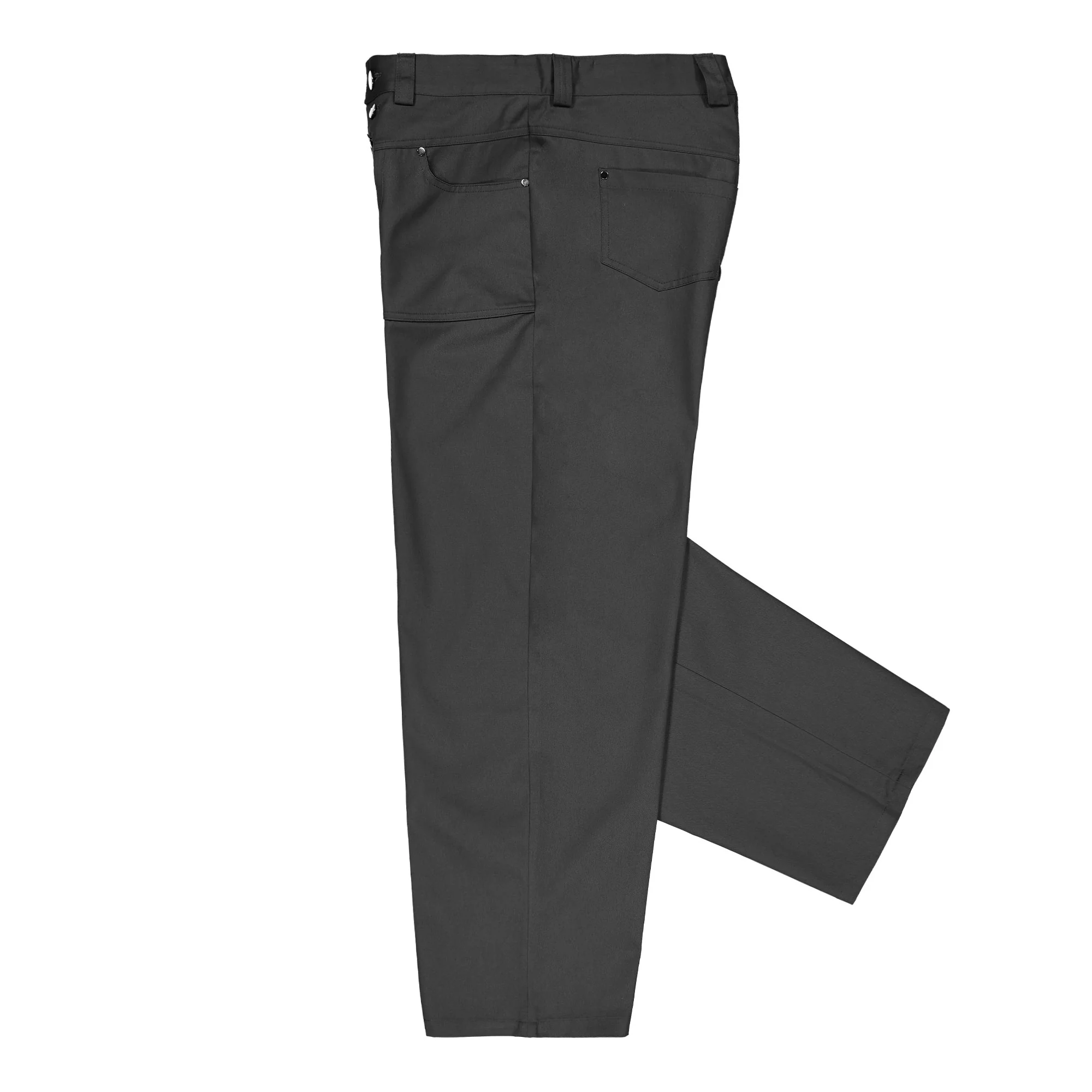 Loose Fit Trousers W Exposed Buttons - Image 3