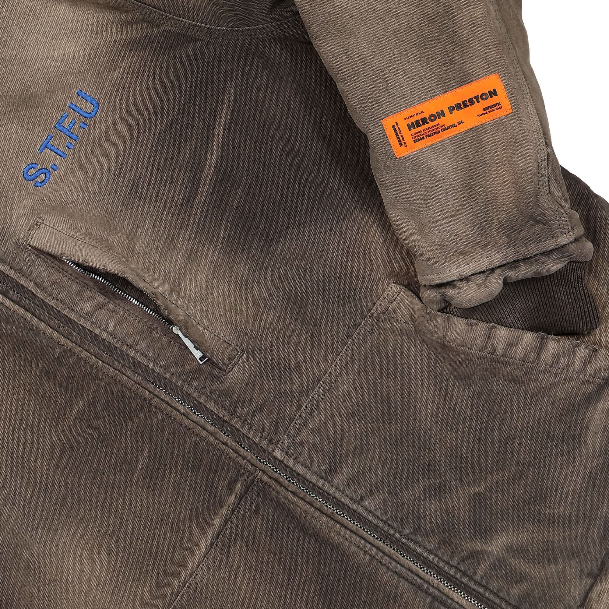 STFU Distressed Canvas Jacket - Image 4