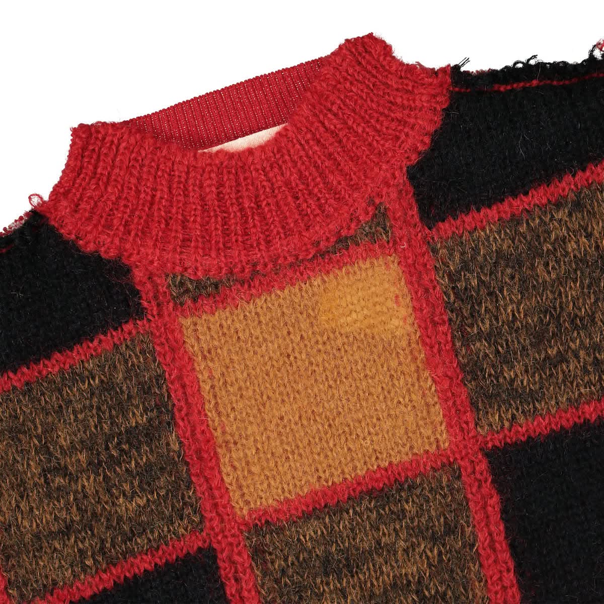 Iconic Half and Half Check Roundneck Sweater - Image 3