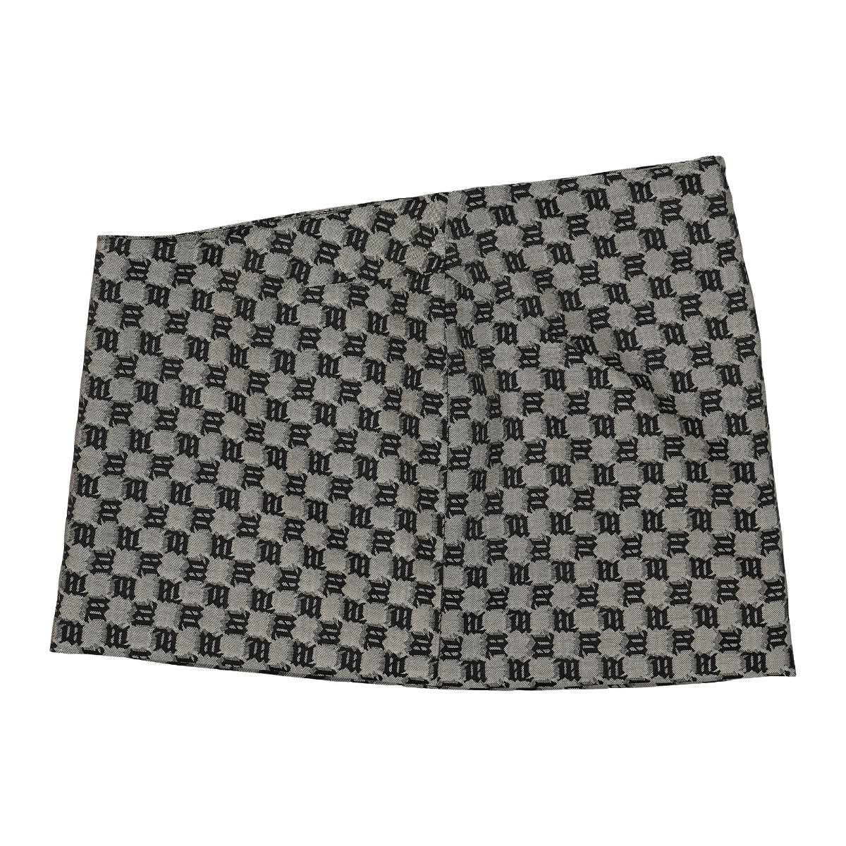 Jacquard Canvas Monogram Low Waisted Skirt - Image 3