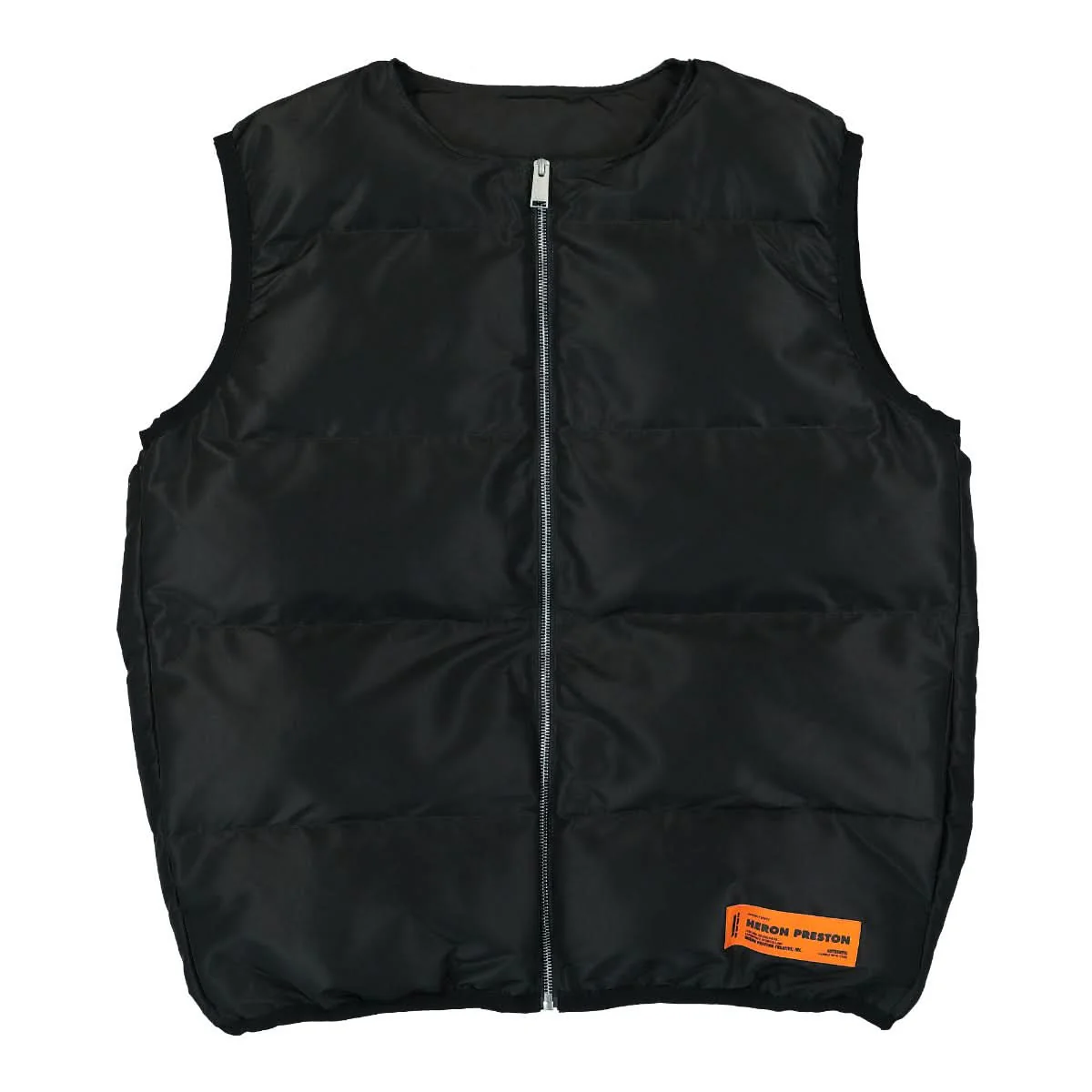 Logo Tape Nylon Padded Vest
