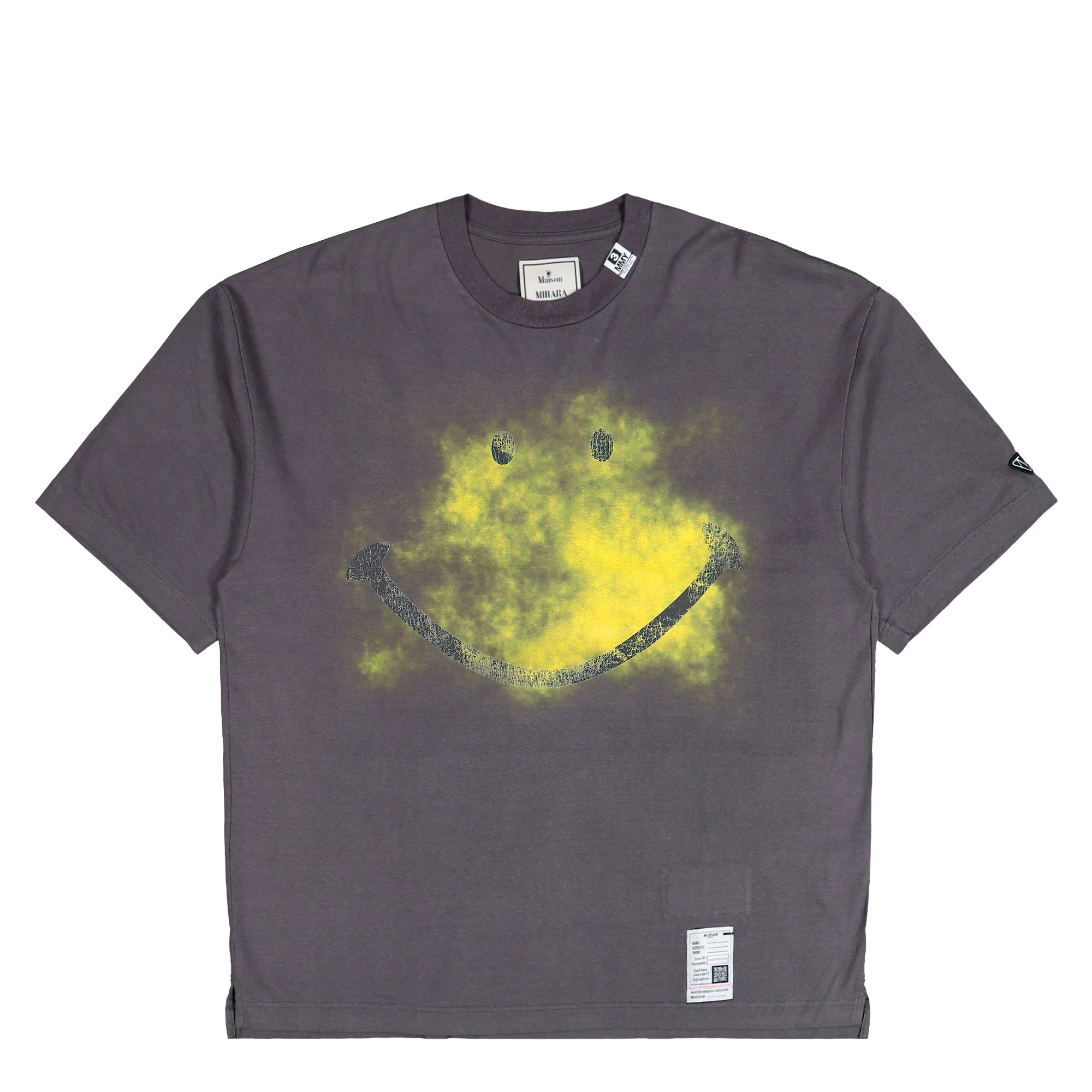Smily Face Printed Ringer T-Shirt