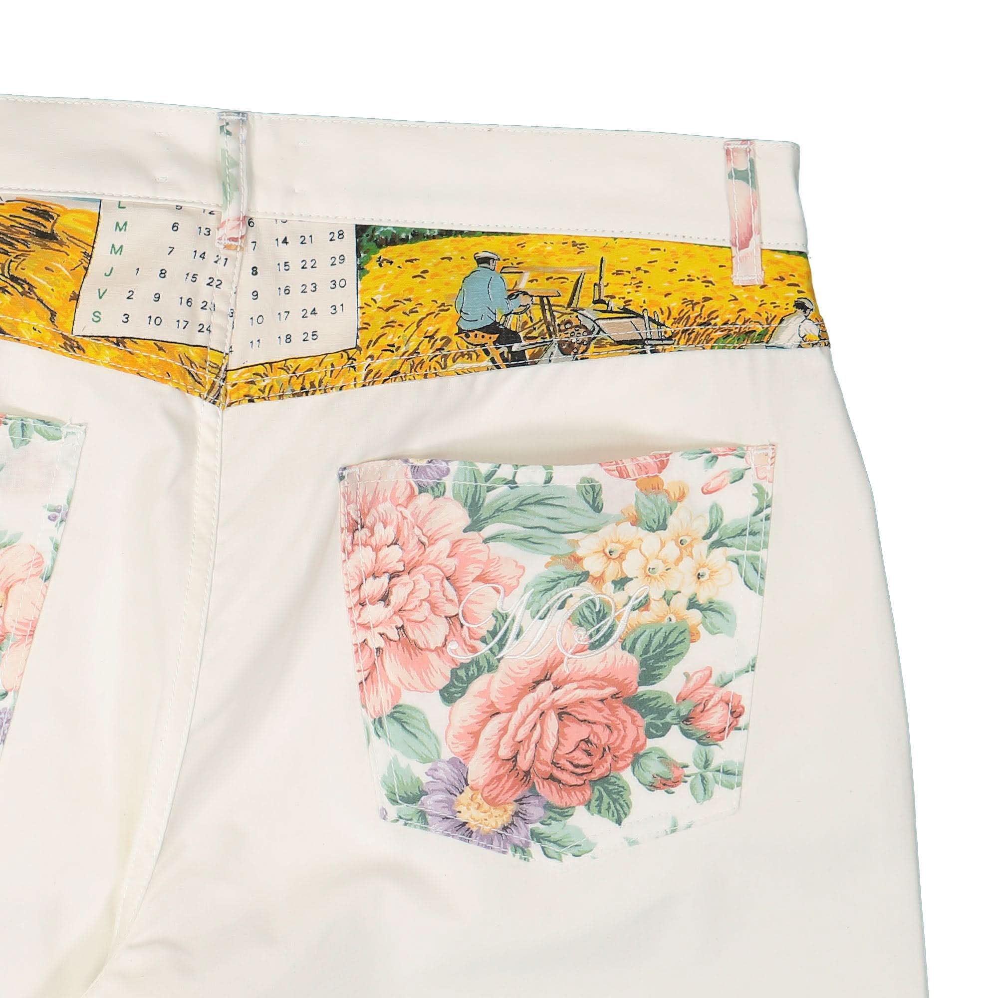 Household Linen Calendar Straight Leg Pants - Image 20