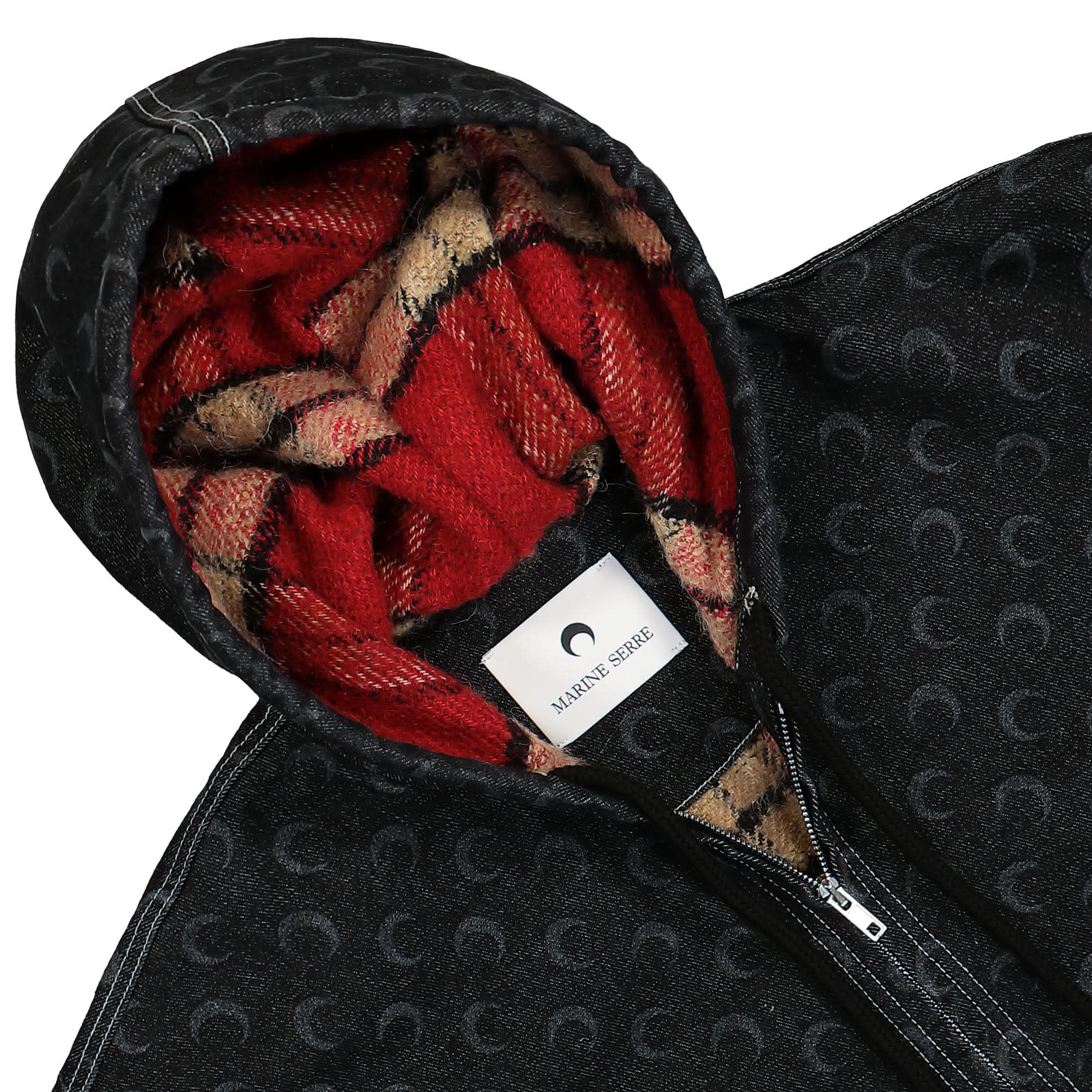 Moon Laser Denim Padded Jacket - Image 3
