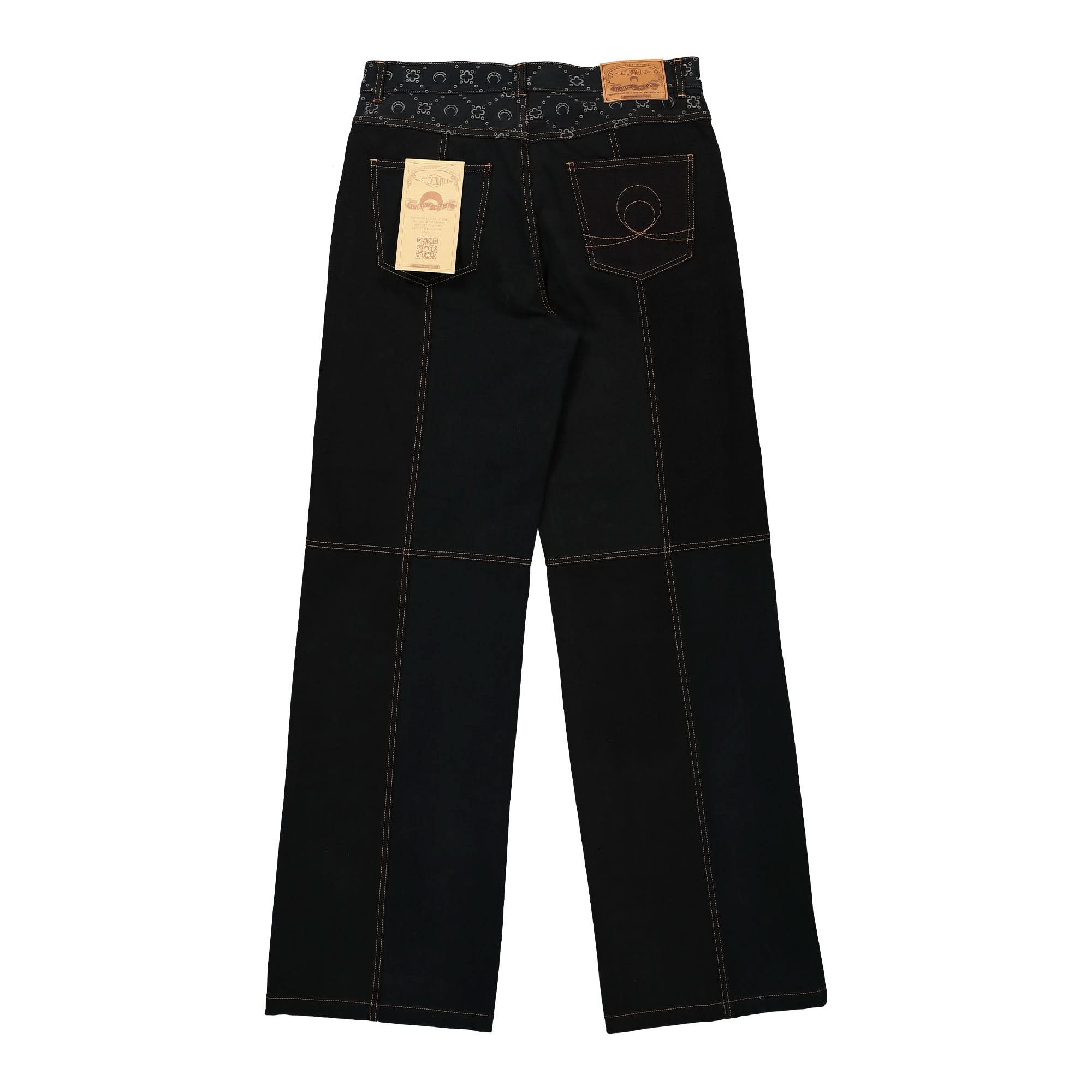 Regenerated Denim Straight Leg Pants - Image 2