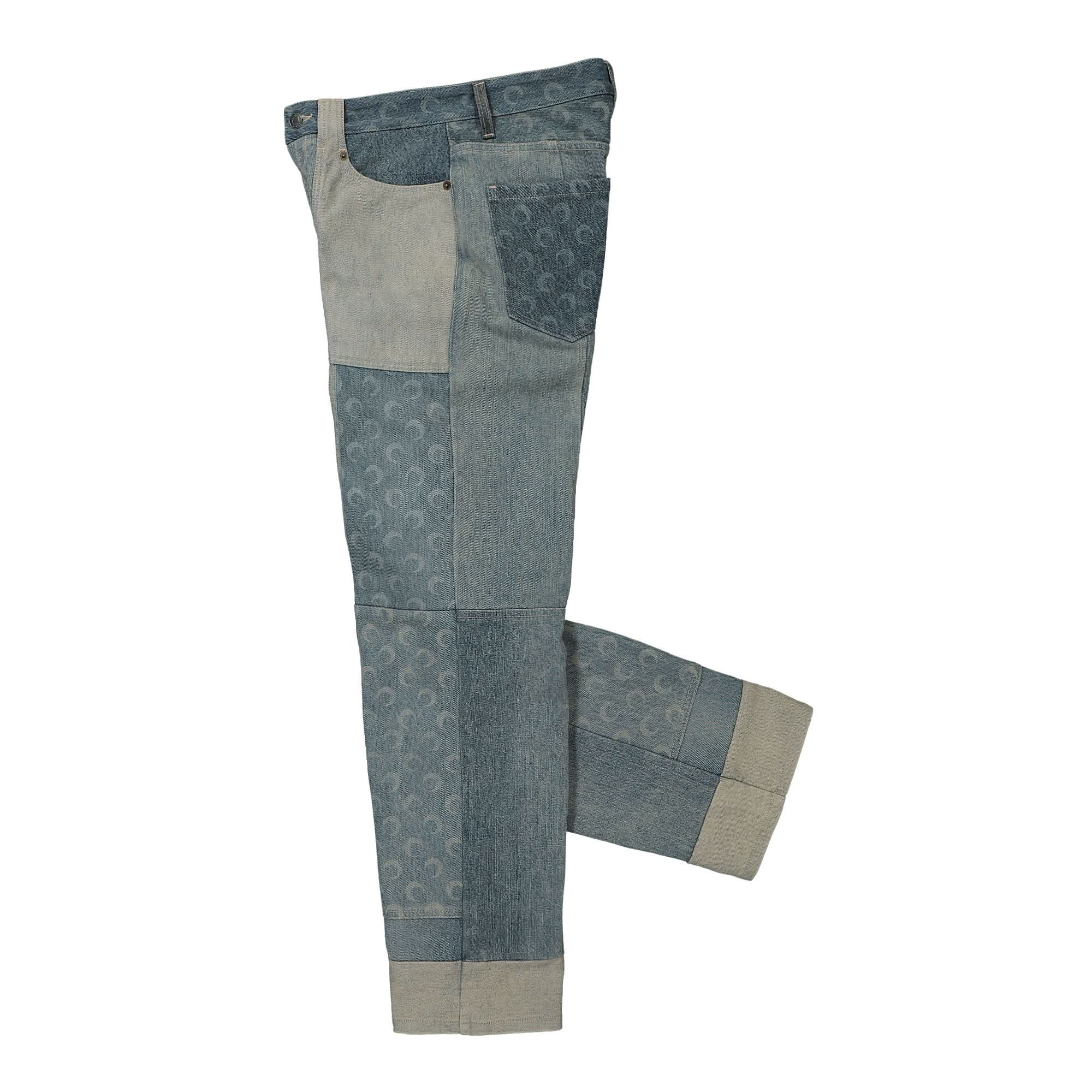Regenerated Denim Wide Leg Pants - Image 4