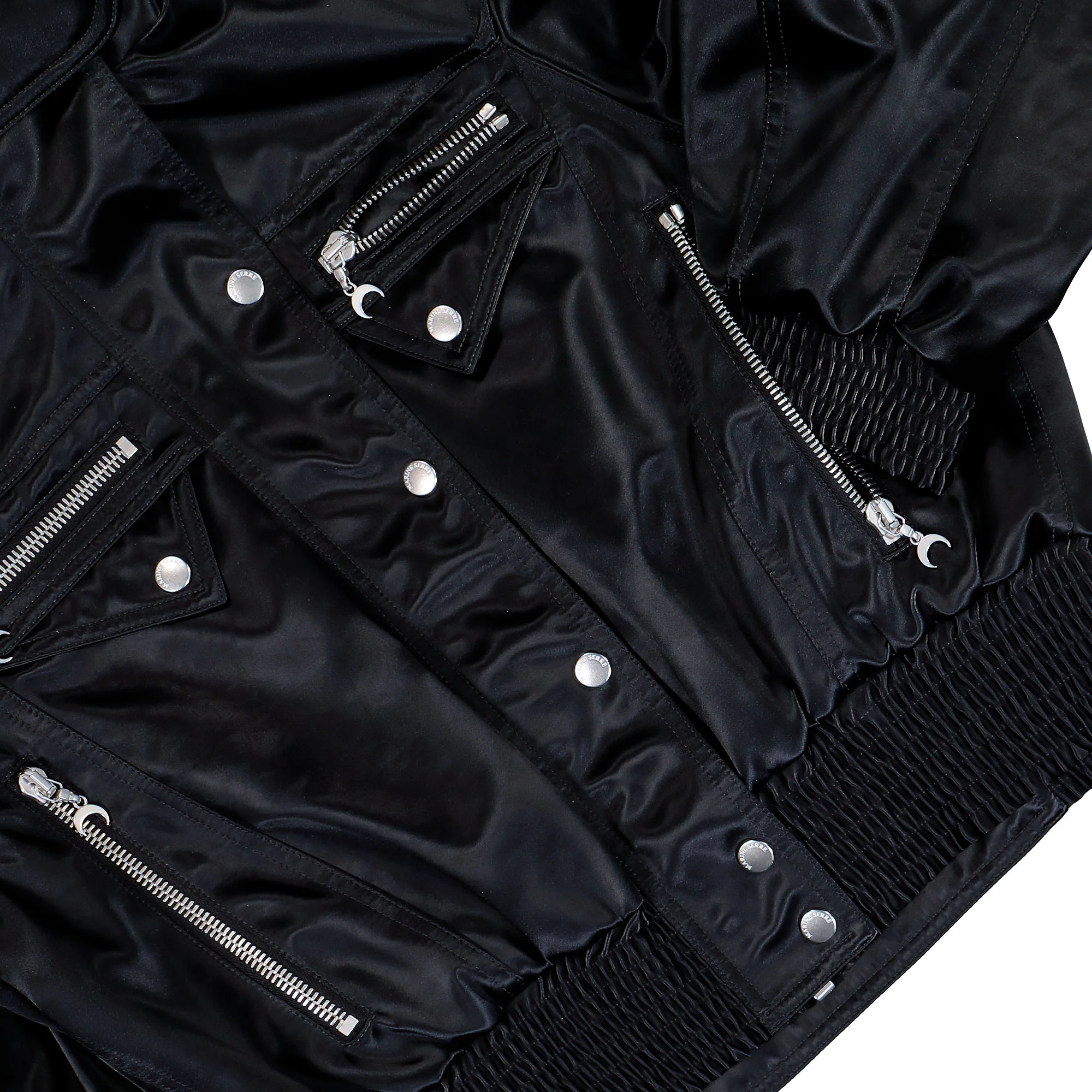 Satin Nylon Bomber Jacket - Image 4