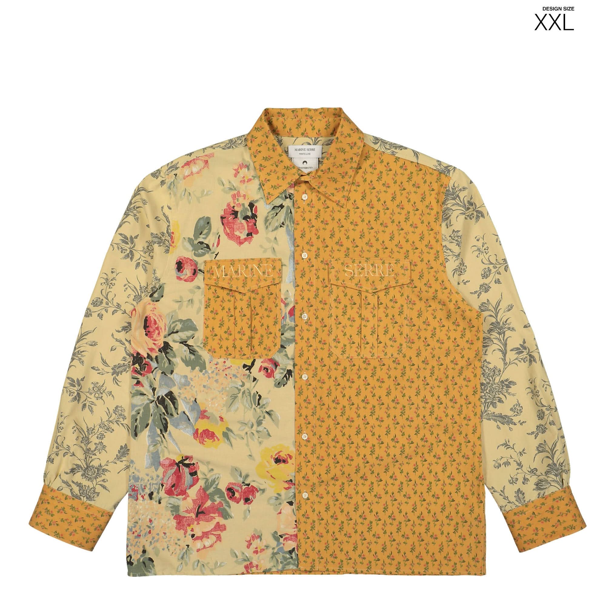 Upcycled Floral Linen Twin Pocket Shirt - Image 13