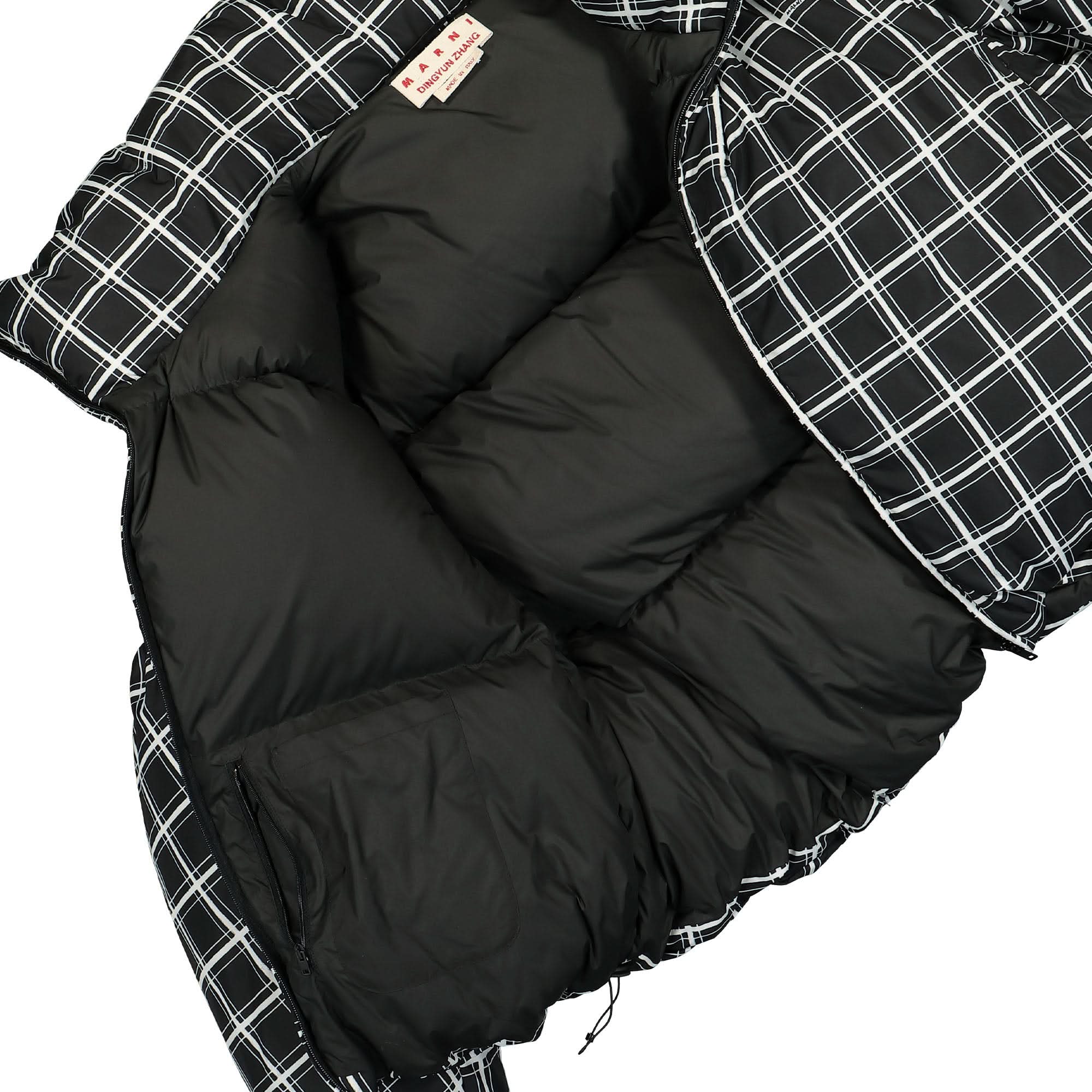 Big Check Nylon Padded Jacket - Image 5