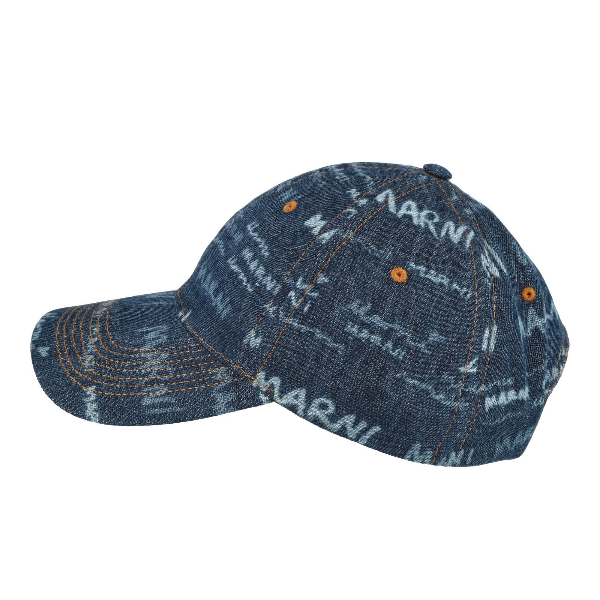 Megamarni Cotton Denim Cap - Image 2