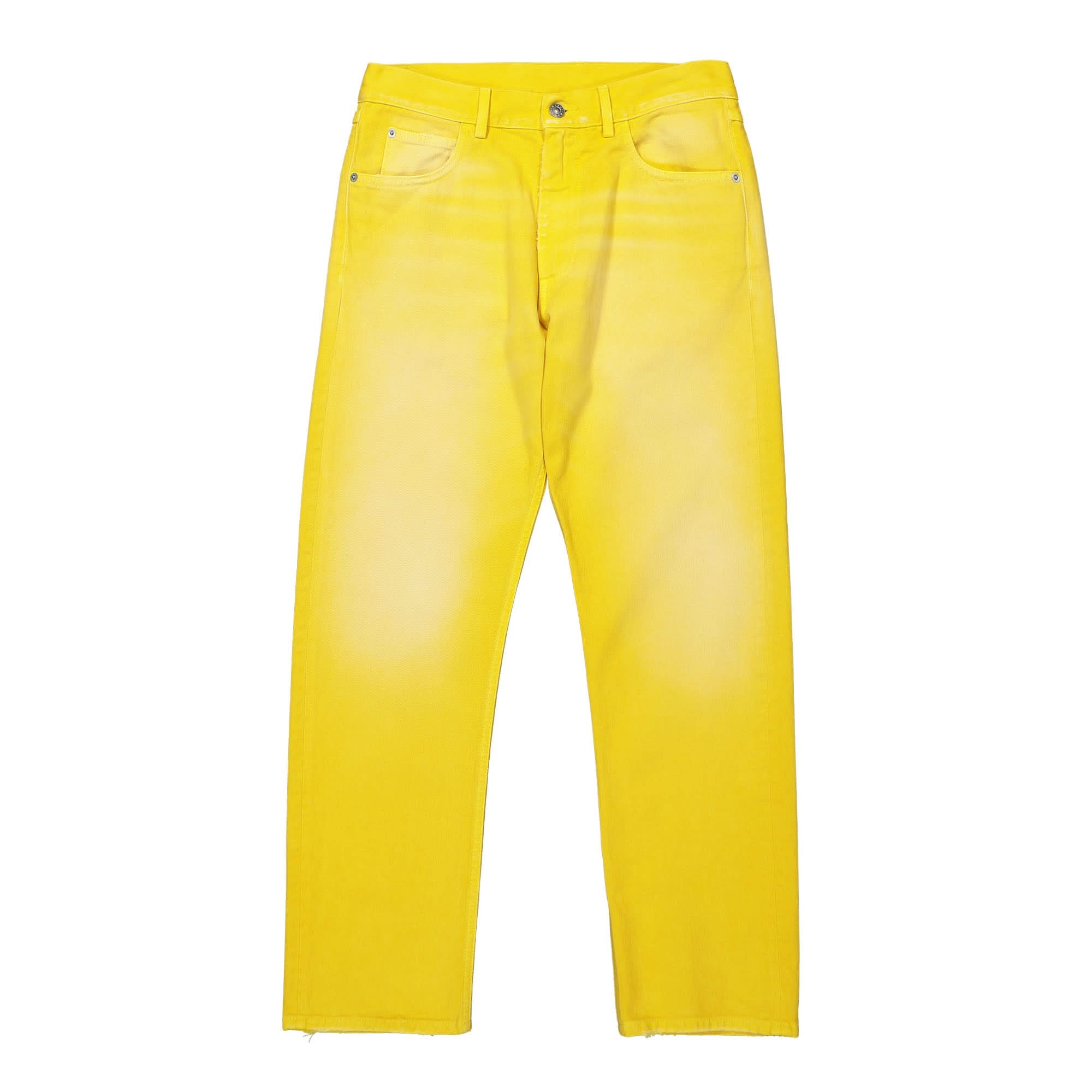 Overdyed Cotton Bull Denim Trousers