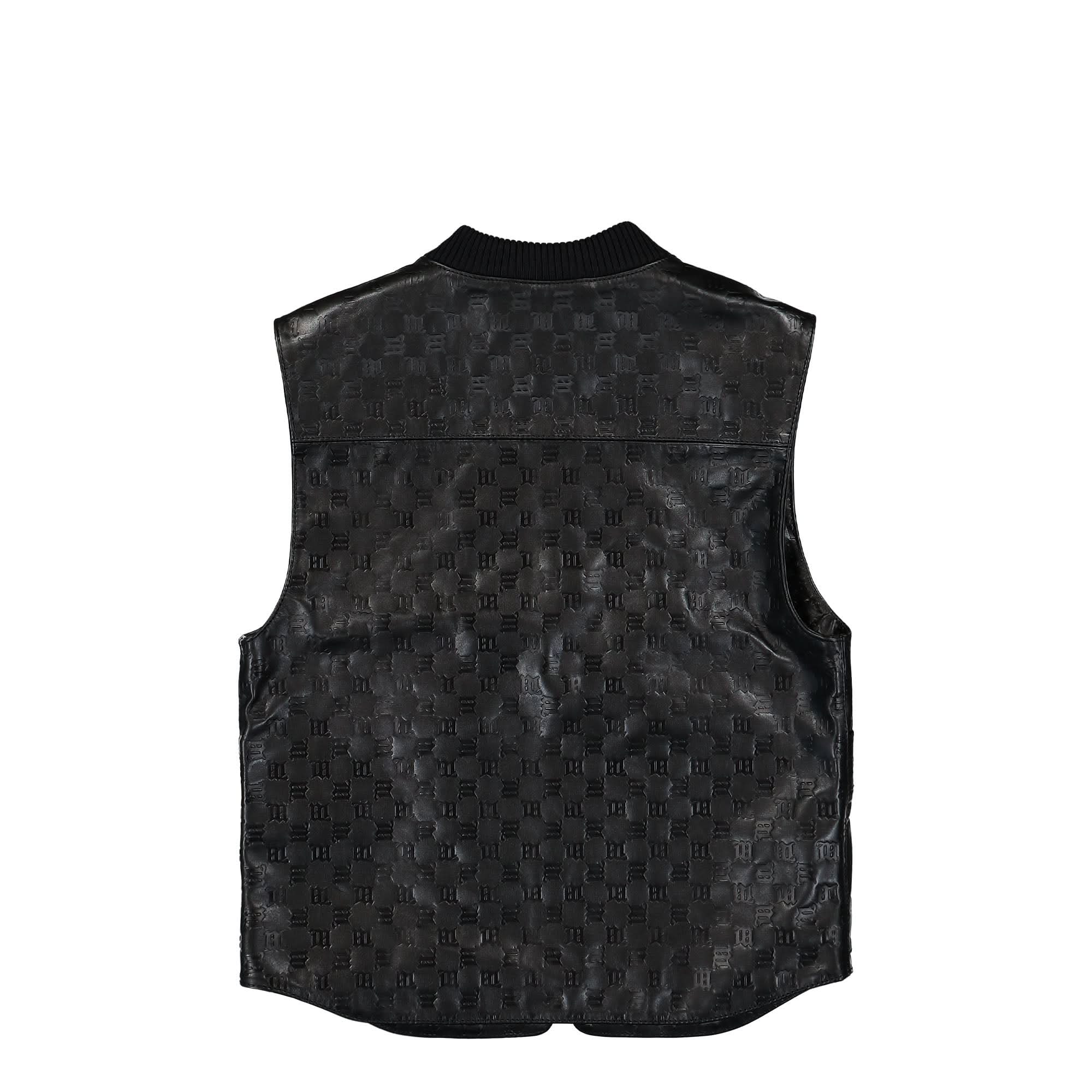 Leather Monogram Embossed Vest - Image 3