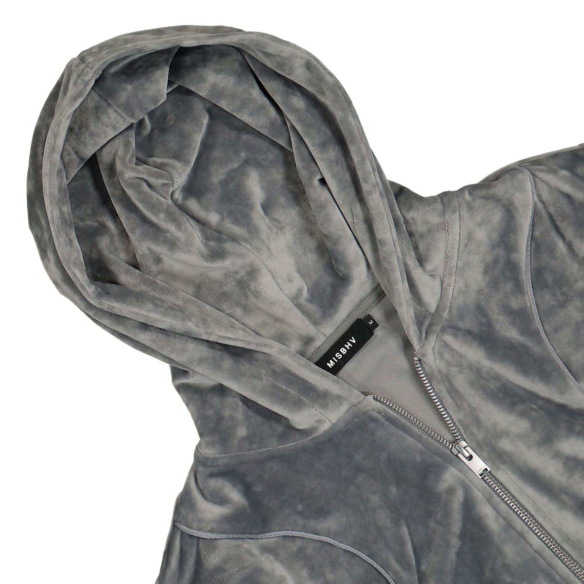 Velour Zipped Hoodie - Image 3