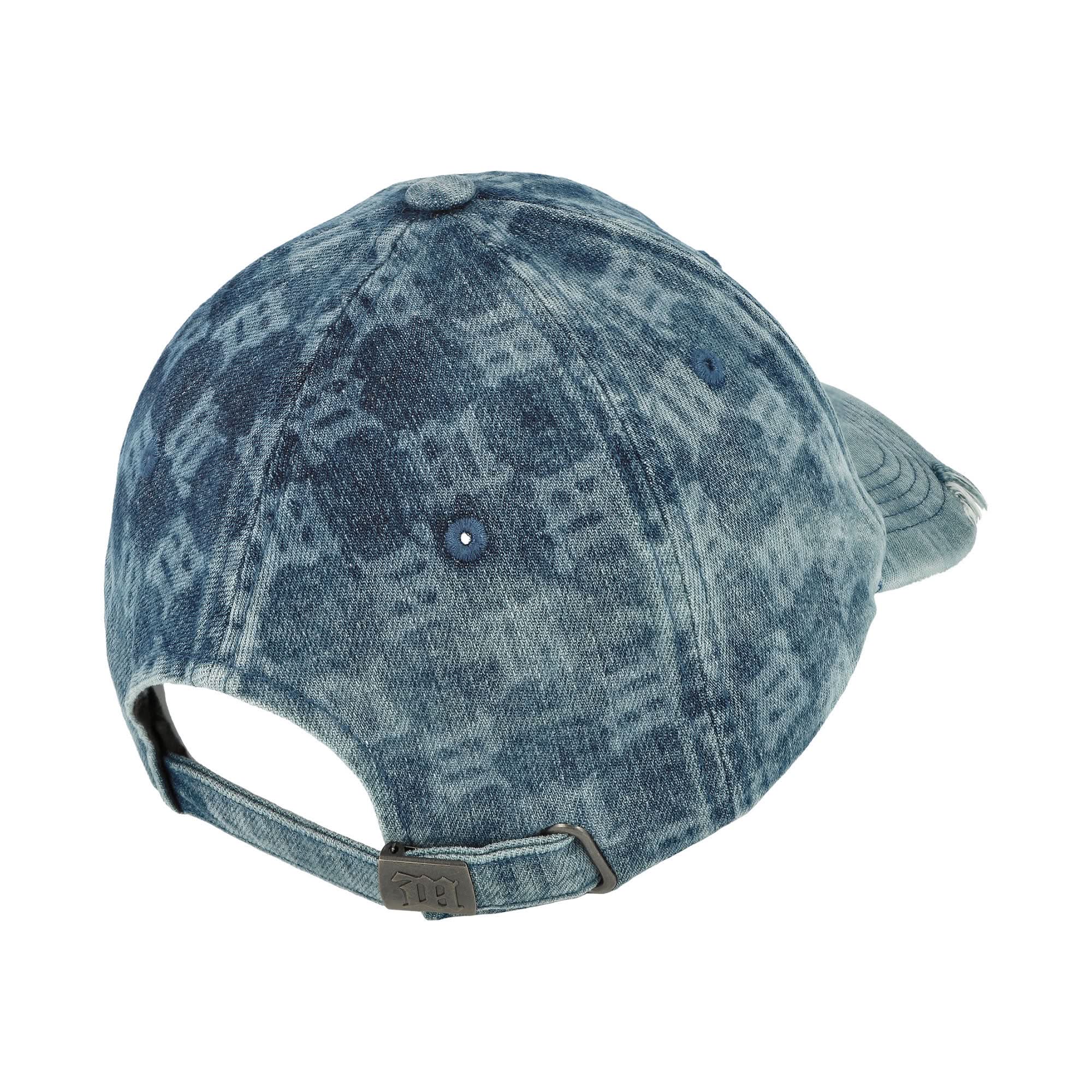 Washed Denim Monogram Cap - Image 3