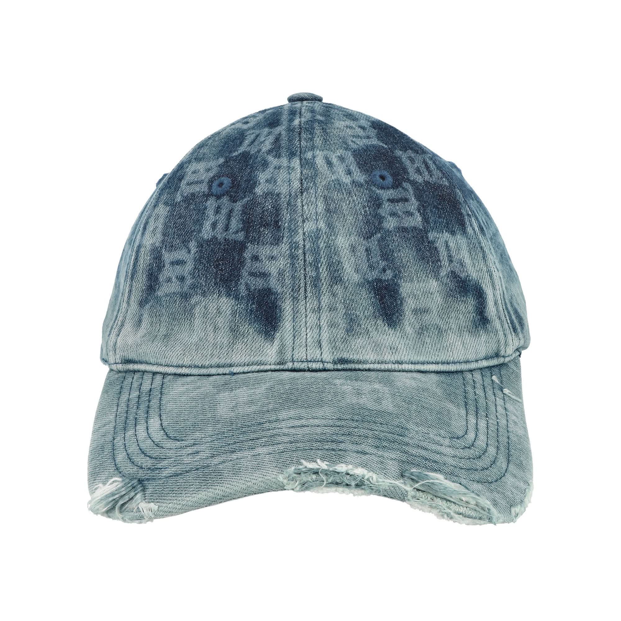 Washed Denim Monogram Cap - Image 5