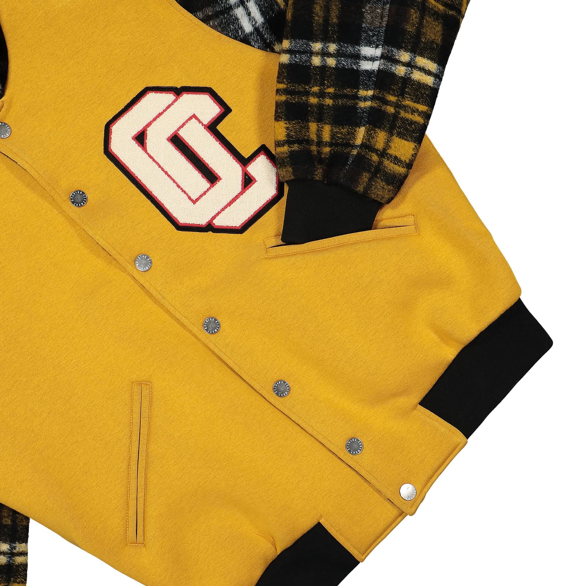 OC Wheat Bonded Wool Varsity Jacket - Image 4