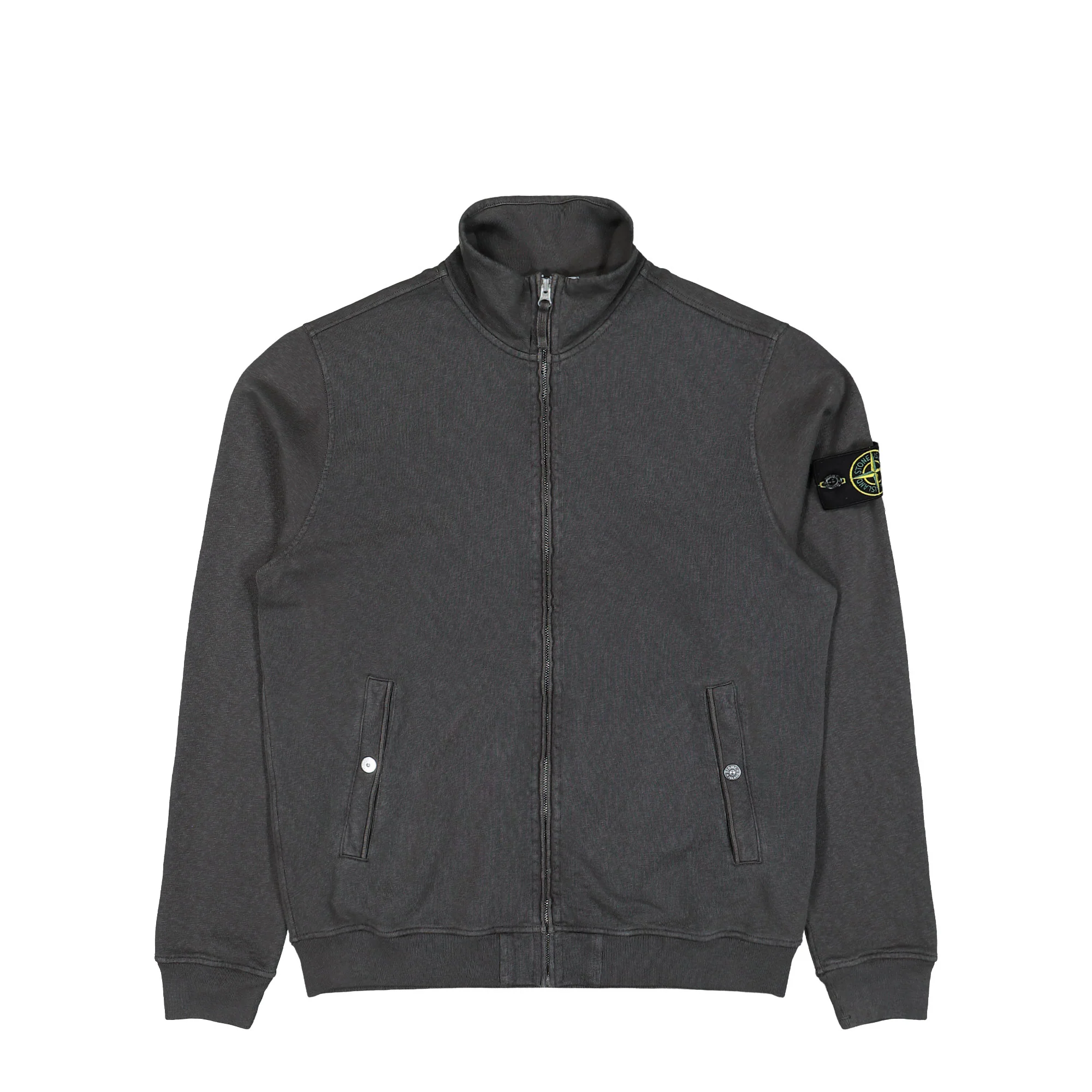 Malfile Fleece Old Effect Zip Up Cardigan