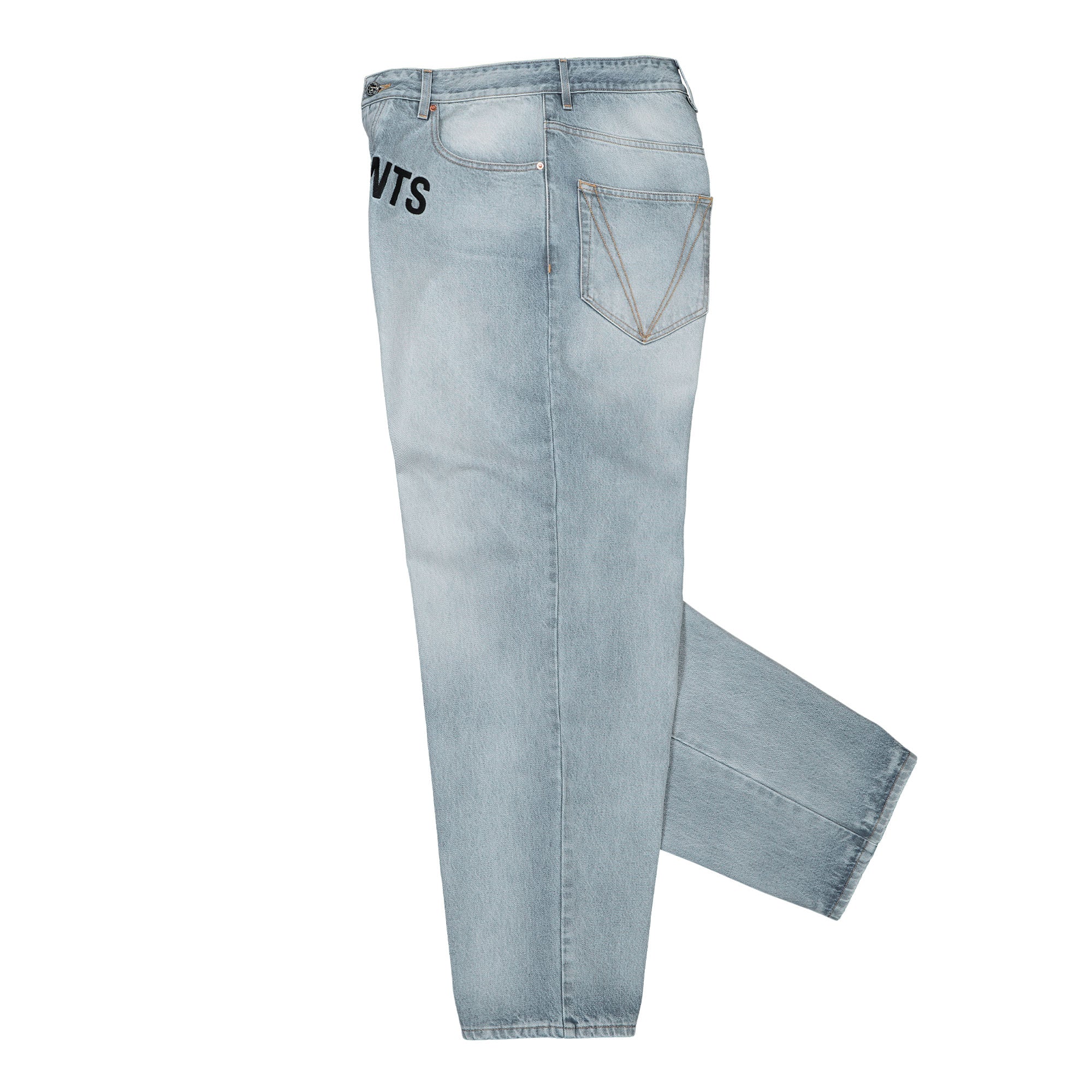 Embroidered Logo Baggy Jeans - Image 3