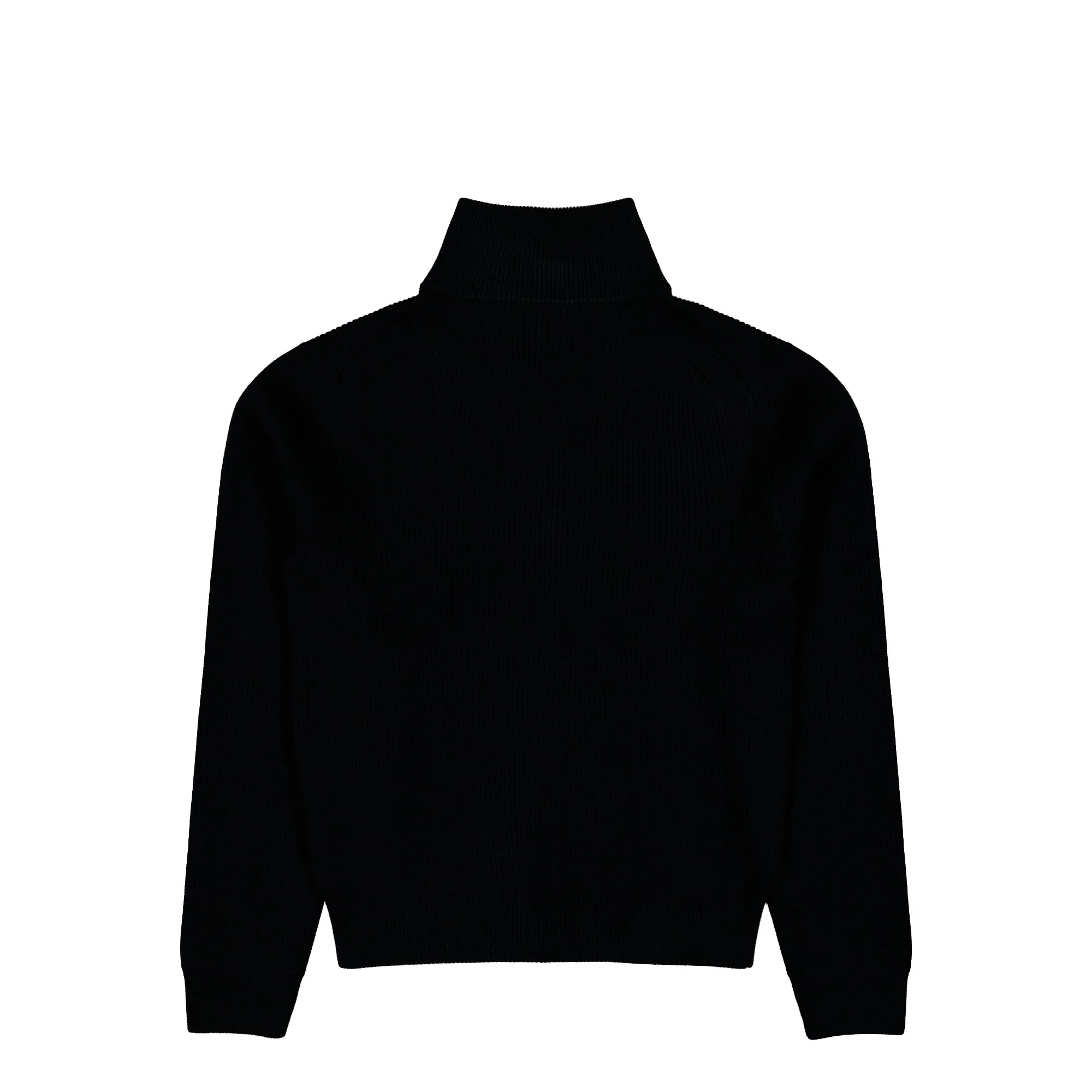 Leather Cross Zip-Up Sweater - Image 2